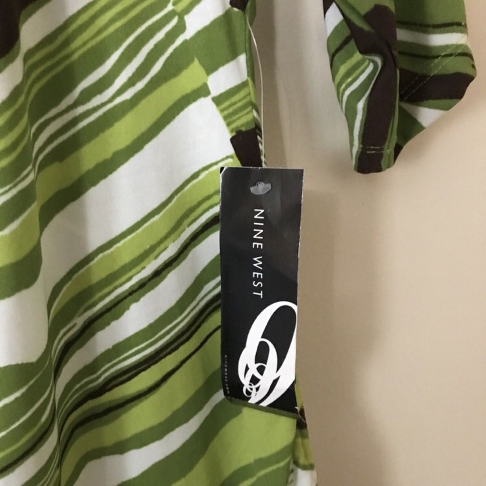 Nine West NWT $69 Nine West Palm Multi Color Blouse Size XL / US 12-14 / IT 48-50 - 6 Thumbnail