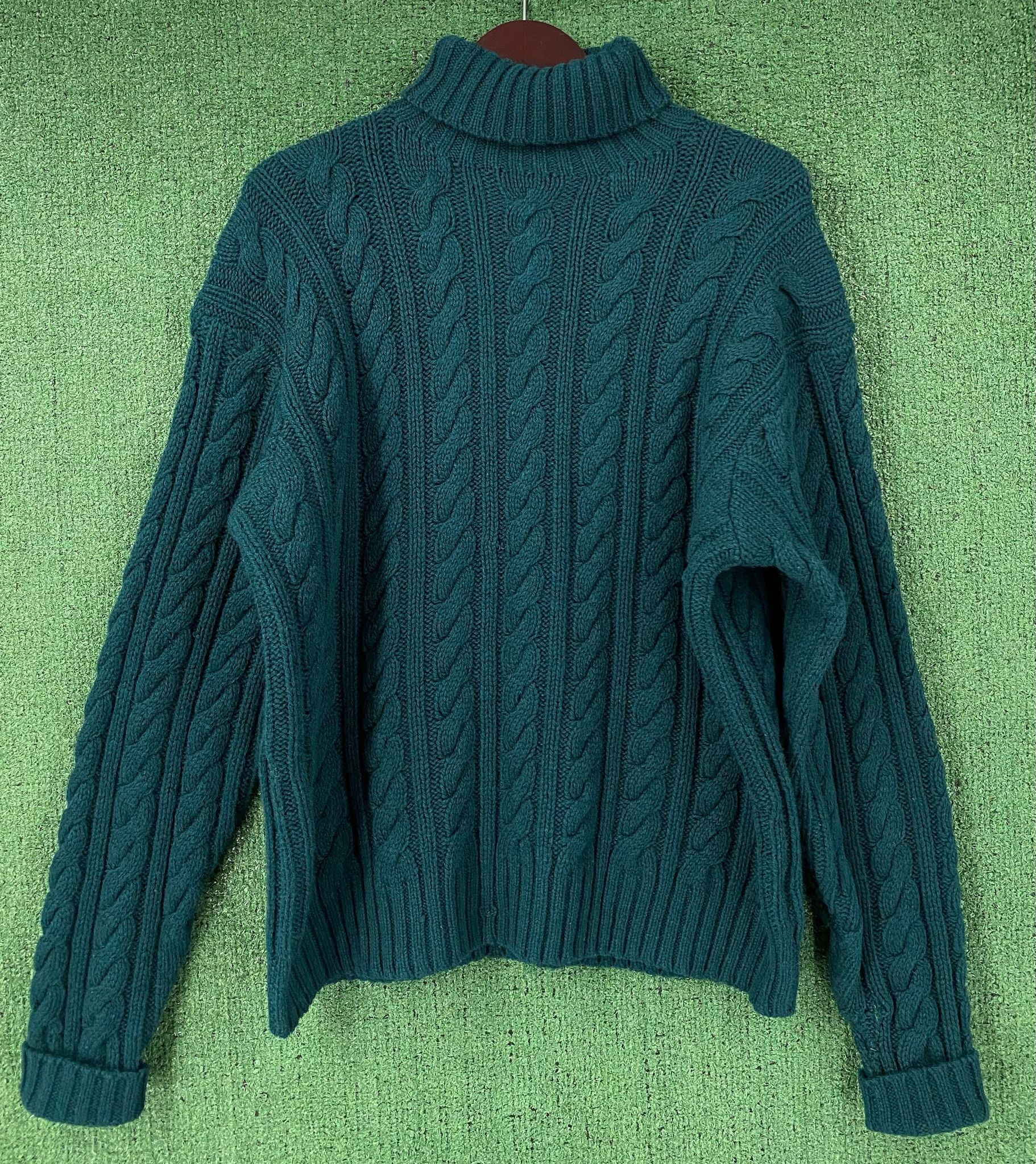 Polo Ralph Lauren 90’s Polo Ralph Lauren Wool Fisherman Sweater XL Distressed Size US XL / EU 56 / 4 - 8 Thumbnail