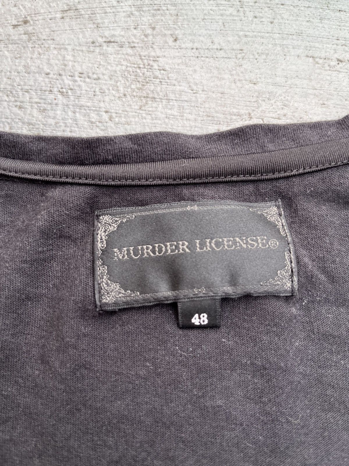 Yasuyuki Ishii MURDER LICENSE GOTHIC THE BLACK TEE | Grailed