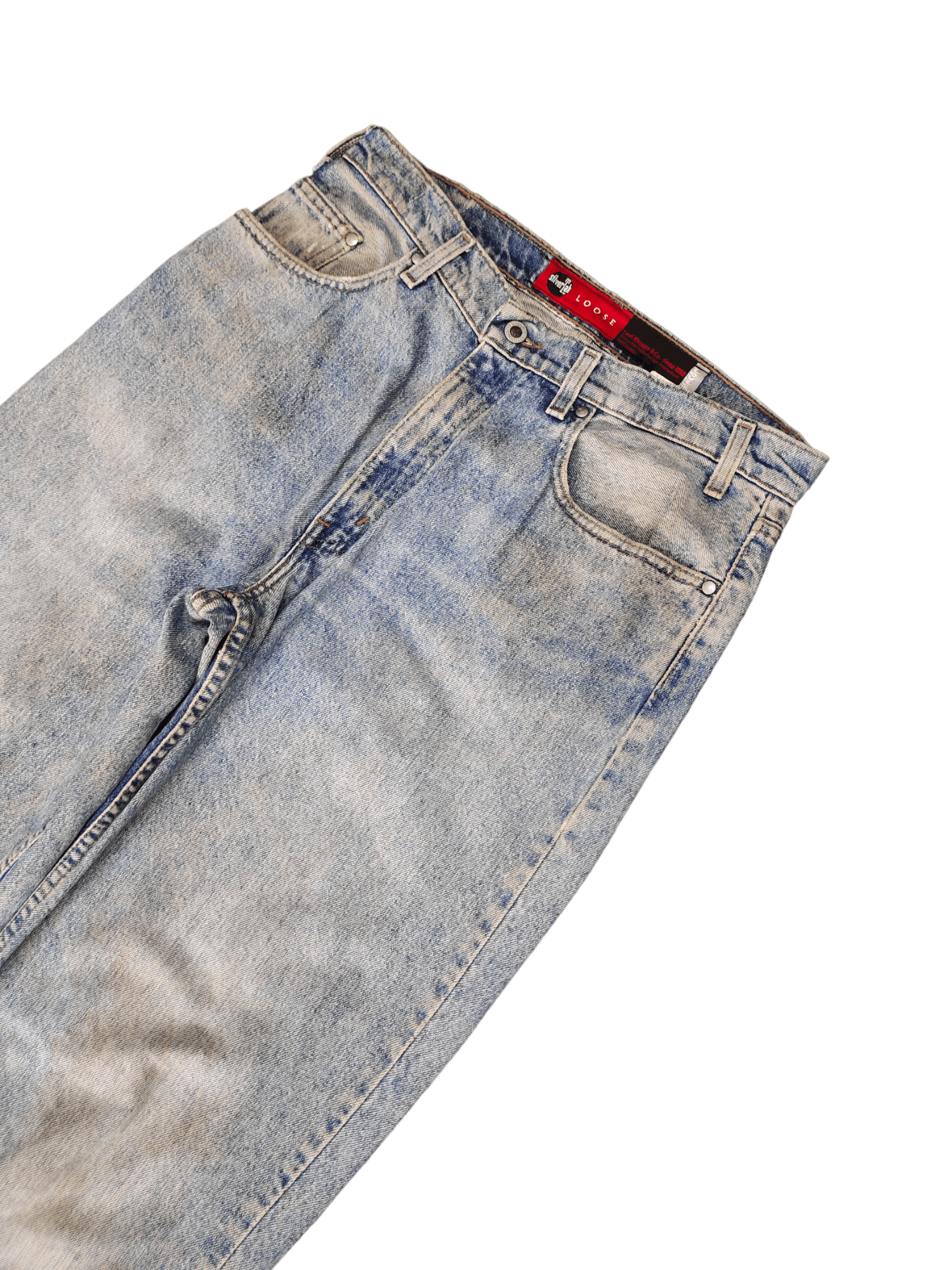 Levi's Vintage Clothing 90s Baggy Loose Jeans Levis Silvertab Loose Leg Hip Hop Y2k Size US 33 - 2 Thumbnail
