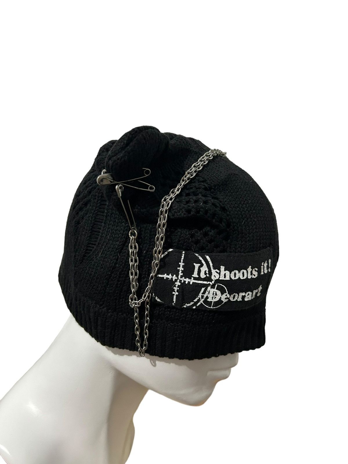 If Six Was Nine MADE IN DEVIL Deorart Crazy Punk Bondage Beanie Hats RARE 🎌☠️ Size ONE SIZE - 3 Thumbnail