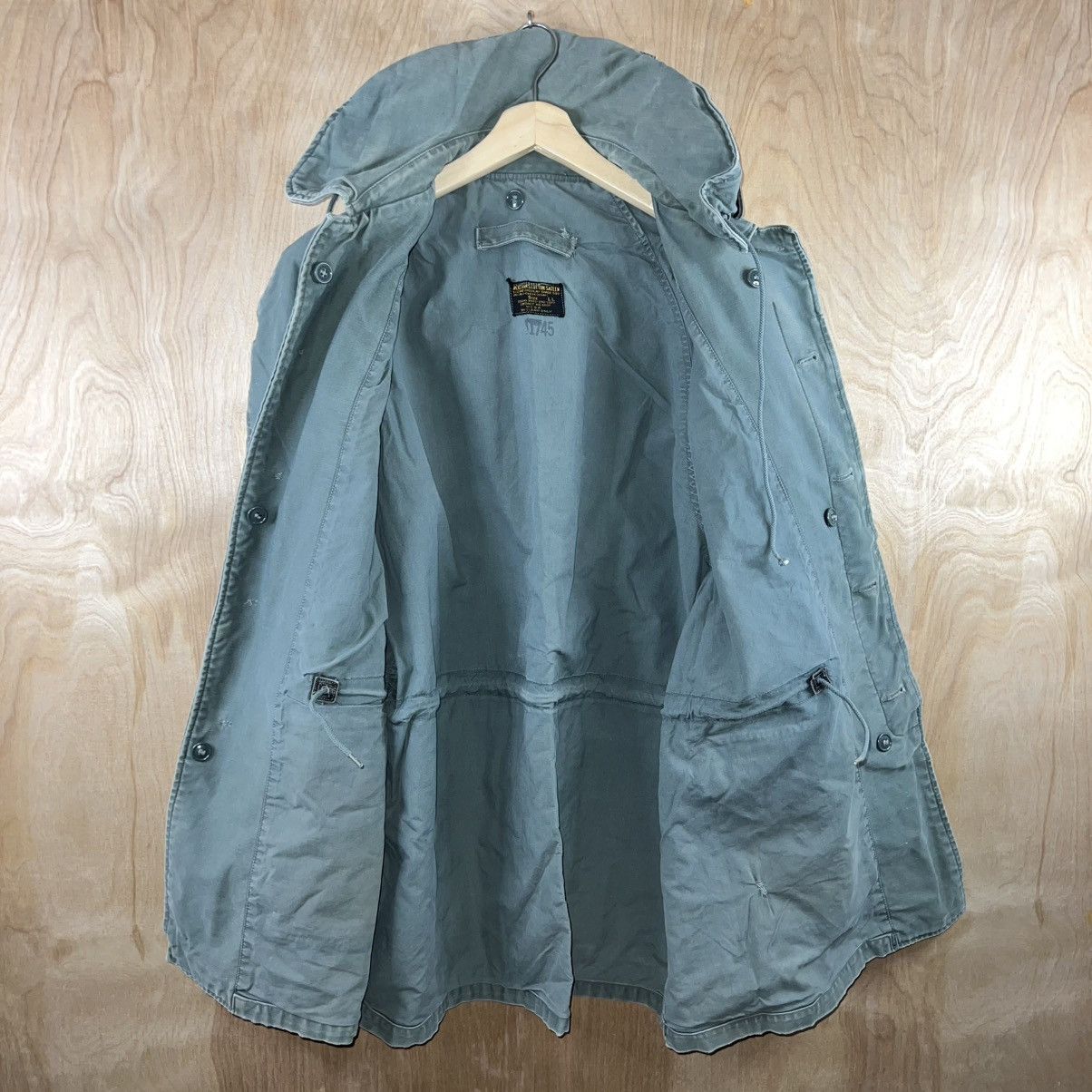 Vintage VINTAGE 50s MEN’S USAF COTTON SATEEN HOODED JACKET Size US L / EU 52-54 / 3 - 9 Thumbnail