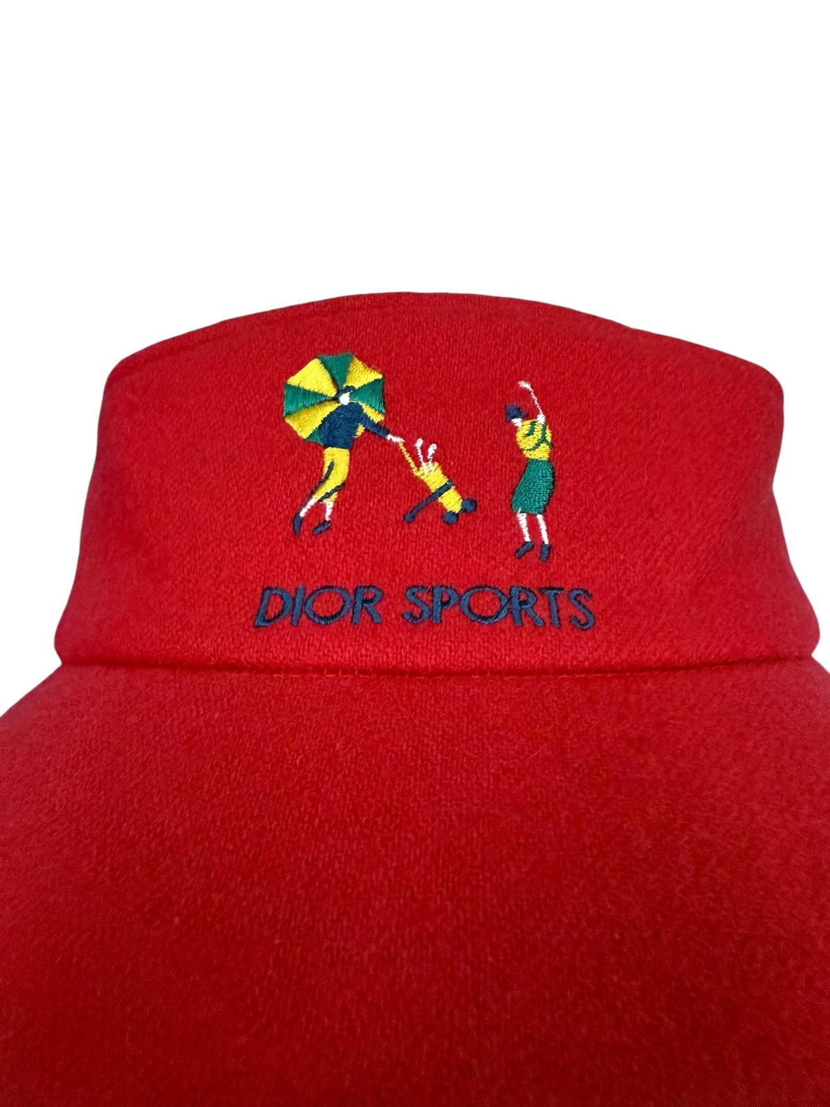 Dior RARE VINTAGE CHRISTIAN DIOR SPORT EMBROIDERY VISOR Size ONE SIZE - 3 Thumbnail