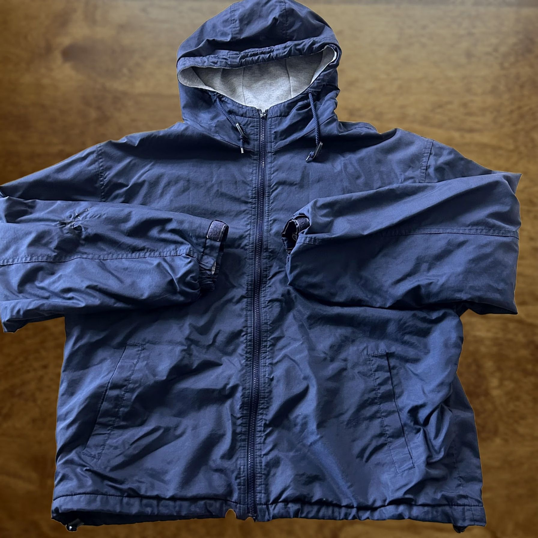 Port Authority Port Authority Jacket Mens Large Blue Hooded Windbreaker Full Zip Lined Casual Size US L / EU 52-54 / 3 - 1 Thumbnail