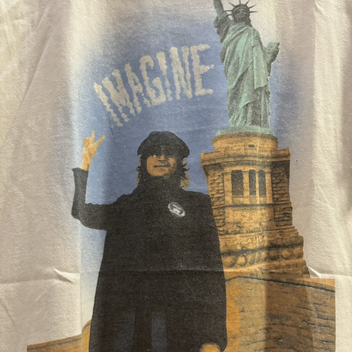 Band Tees × Vintage Vintage John Lennon Shirt Give Peace A Chance Imagine Size US S / EU 44-46 / 1 - 2 Thumbnail