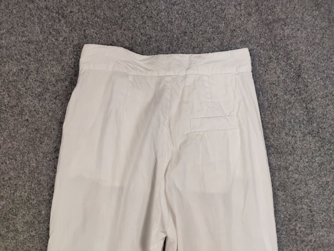 Other Tela Design Regular White Linen blend Solid Trouser Pants Size 30" / US 8 / IT 44 - 7 Thumbnail