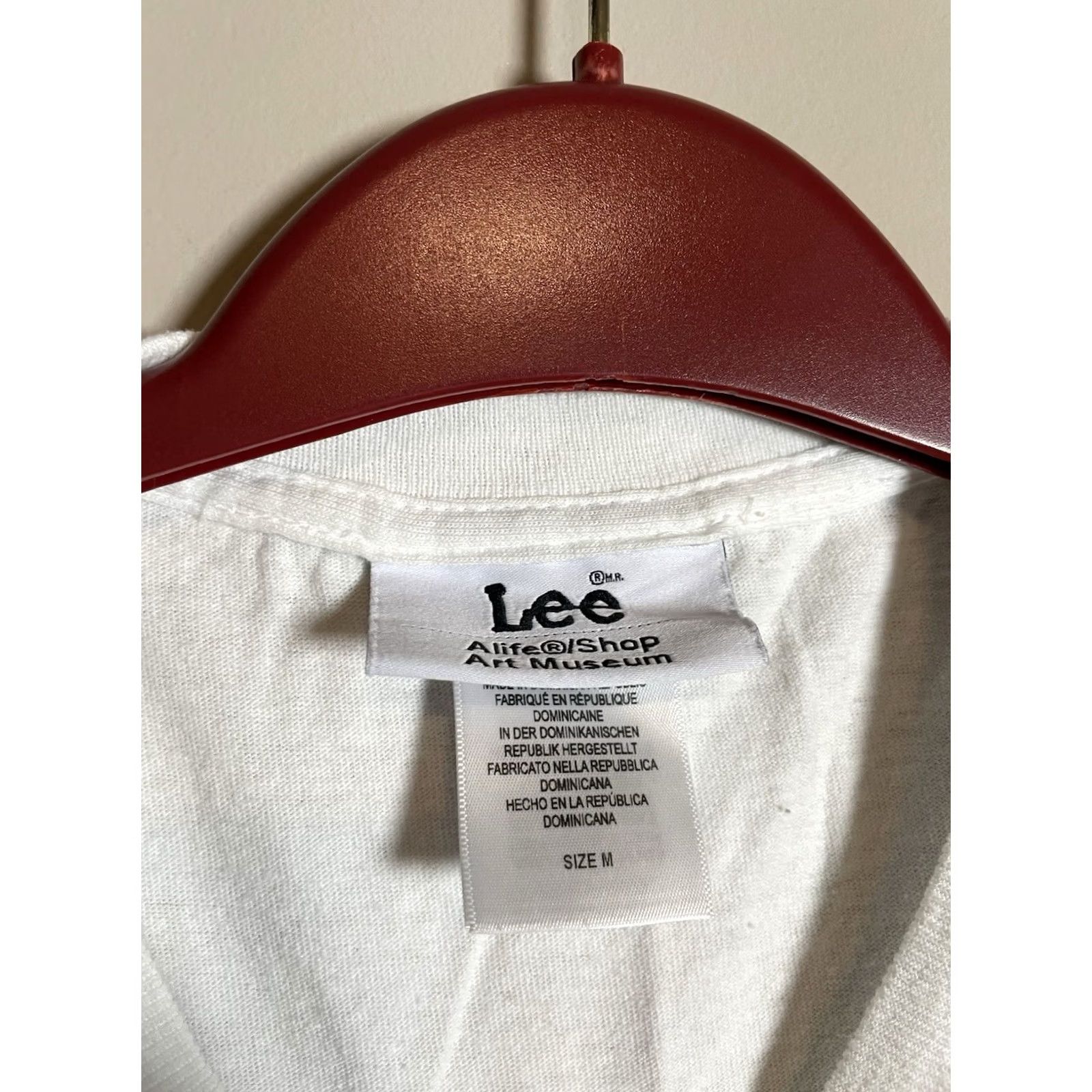 Lee ALIFE X Lee Limited Edition Buddy Doll Tee Shirt Men's M Crew Neck Short Sleeve White Cotton Knit T-Shirt Buddy Lee 90s Limited Edition Mens Size US M / EU 48-50 / 2 - 4 Thumbnail