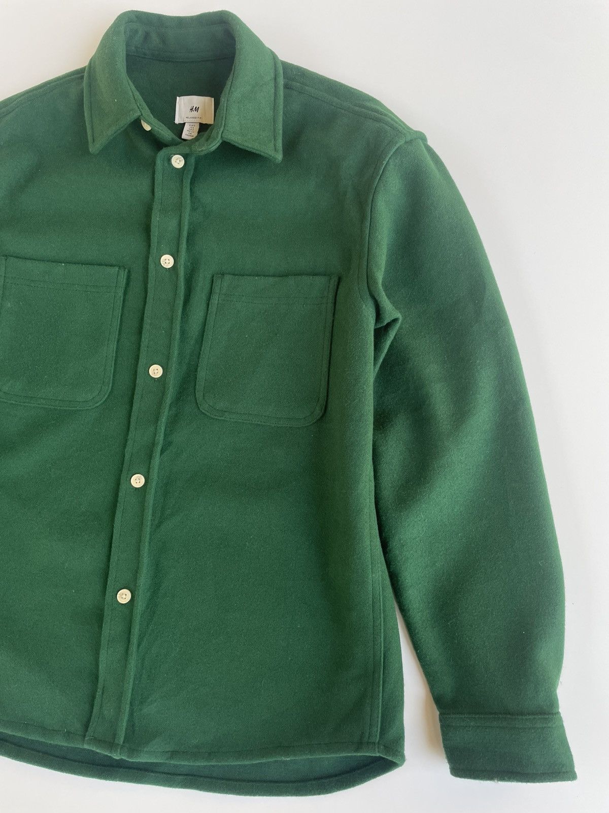 H&M H&M Fit overshirt Dark Green Size US S / EU 44-46 / 1 - 6 Thumbnail