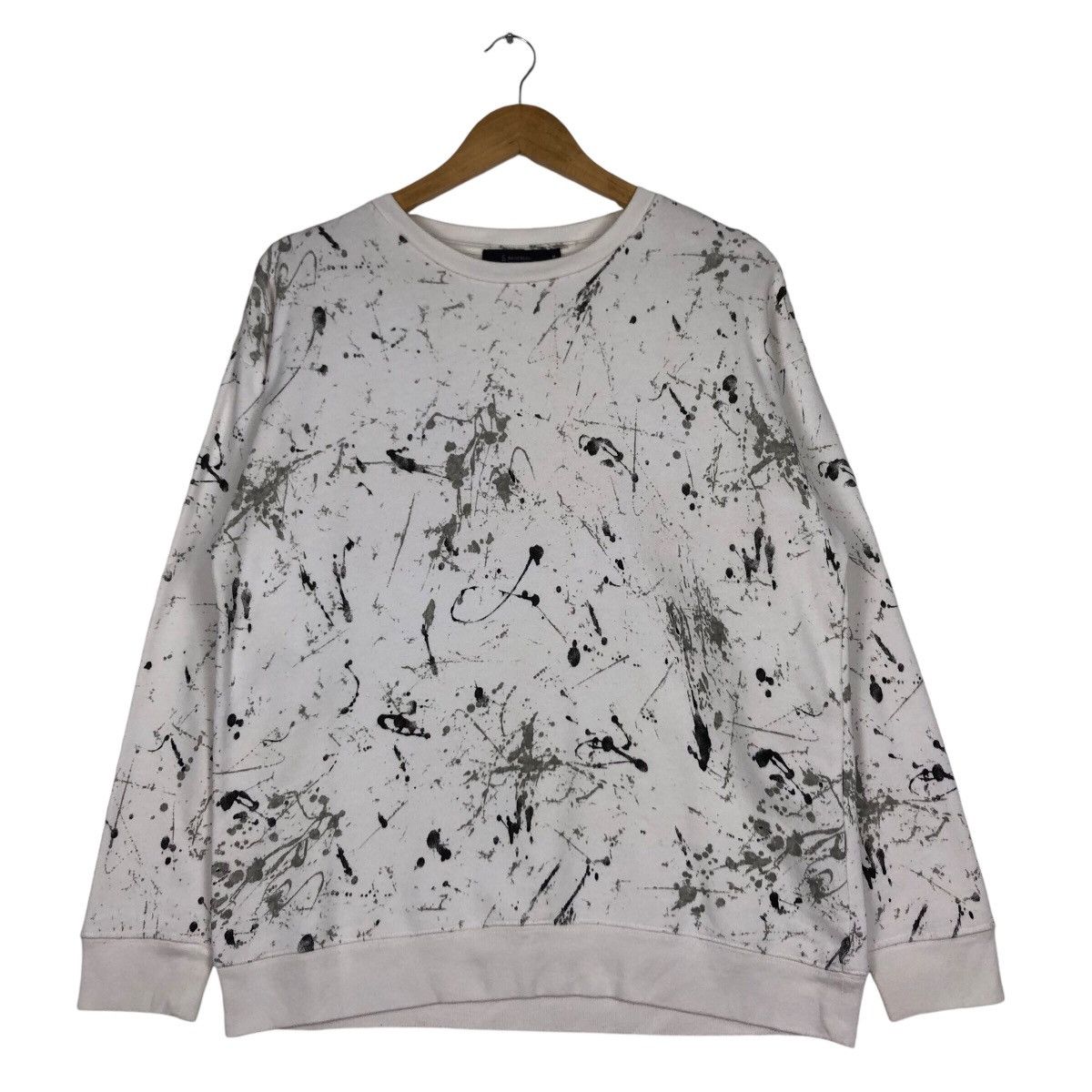 Japanese Brand Rare Painting Abstract Design Sweatshirt Jumper white Size US S / EU 44-46 / 1 - 1 Thumbnail