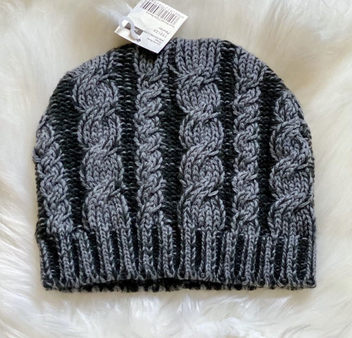 Other GRAY URBAN PEWTER EMBROIDERED KNIT BEANIE HAT Size ONE SIZE - 1 Thumbnail
