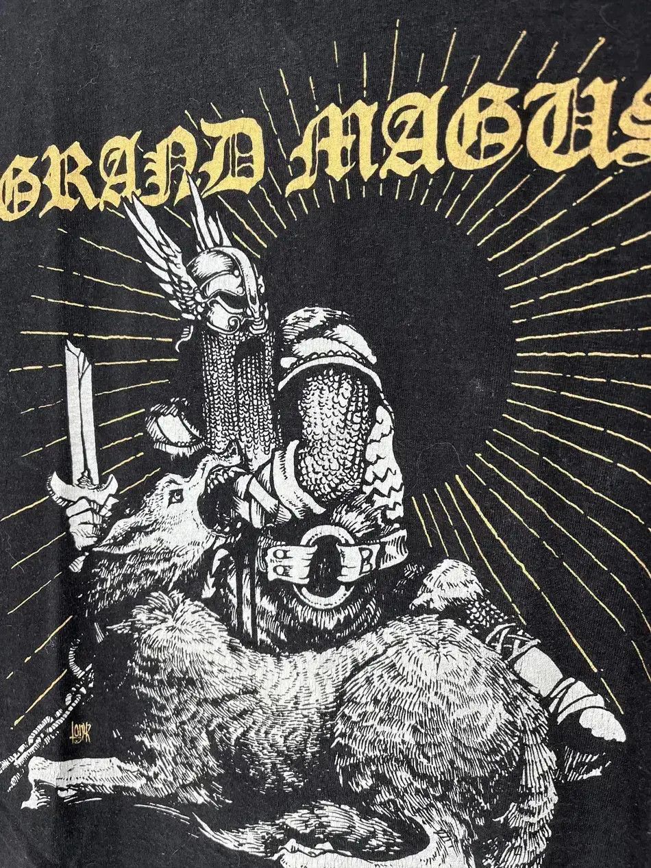Band Tees Vintage Y2K Grand Magus Metal Band Grunge Faded Double Sided Size US M / EU 48-50 / 2 - 7 Thumbnail