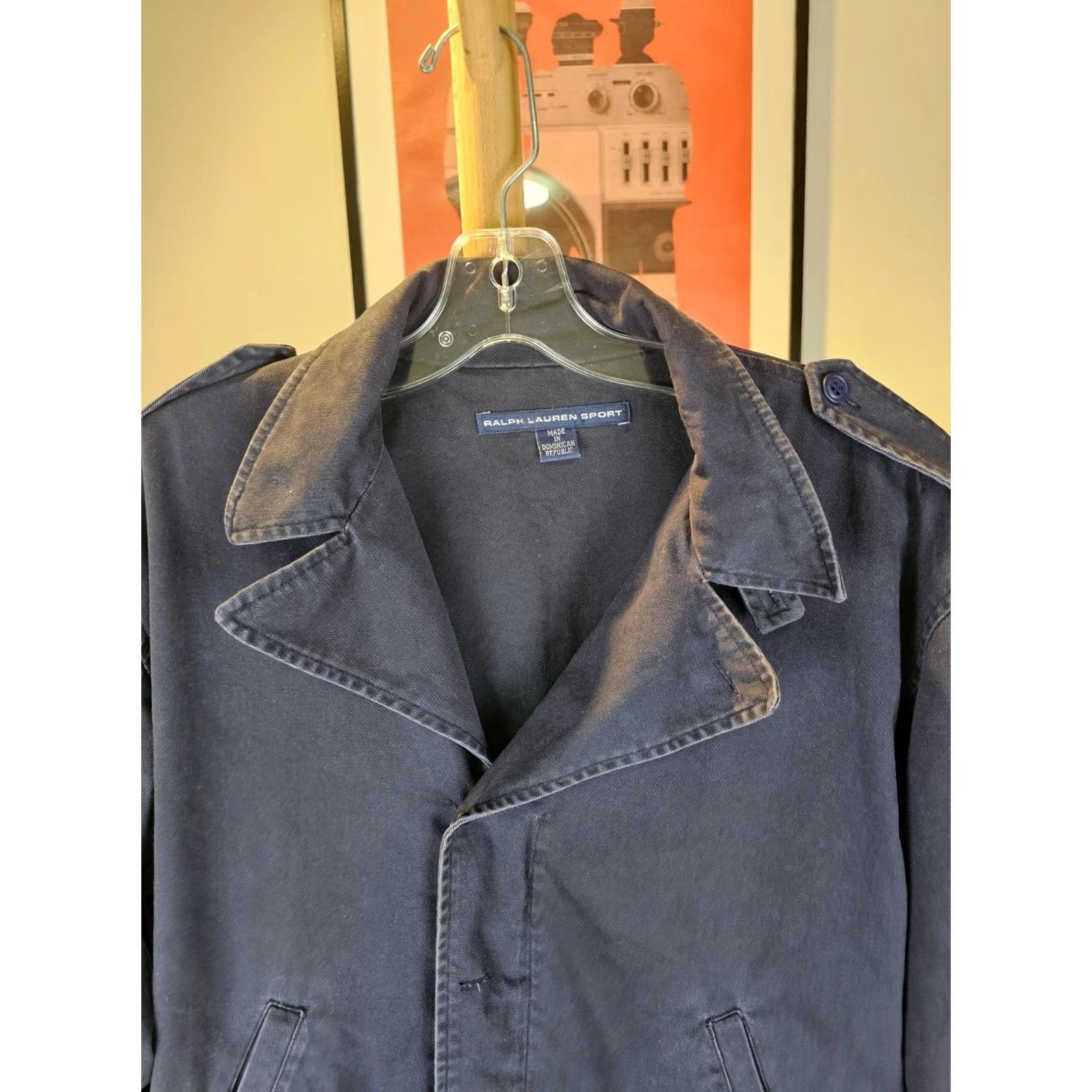 Polo Ralph Lauren VINTAGE Polo Ralph Lauren POLO SPORT NAVY M-41 MILITARY STYLE COTTON JACKET SZ LARGE Size US L / EU 52-54 / 3 - 2 Thumbnail