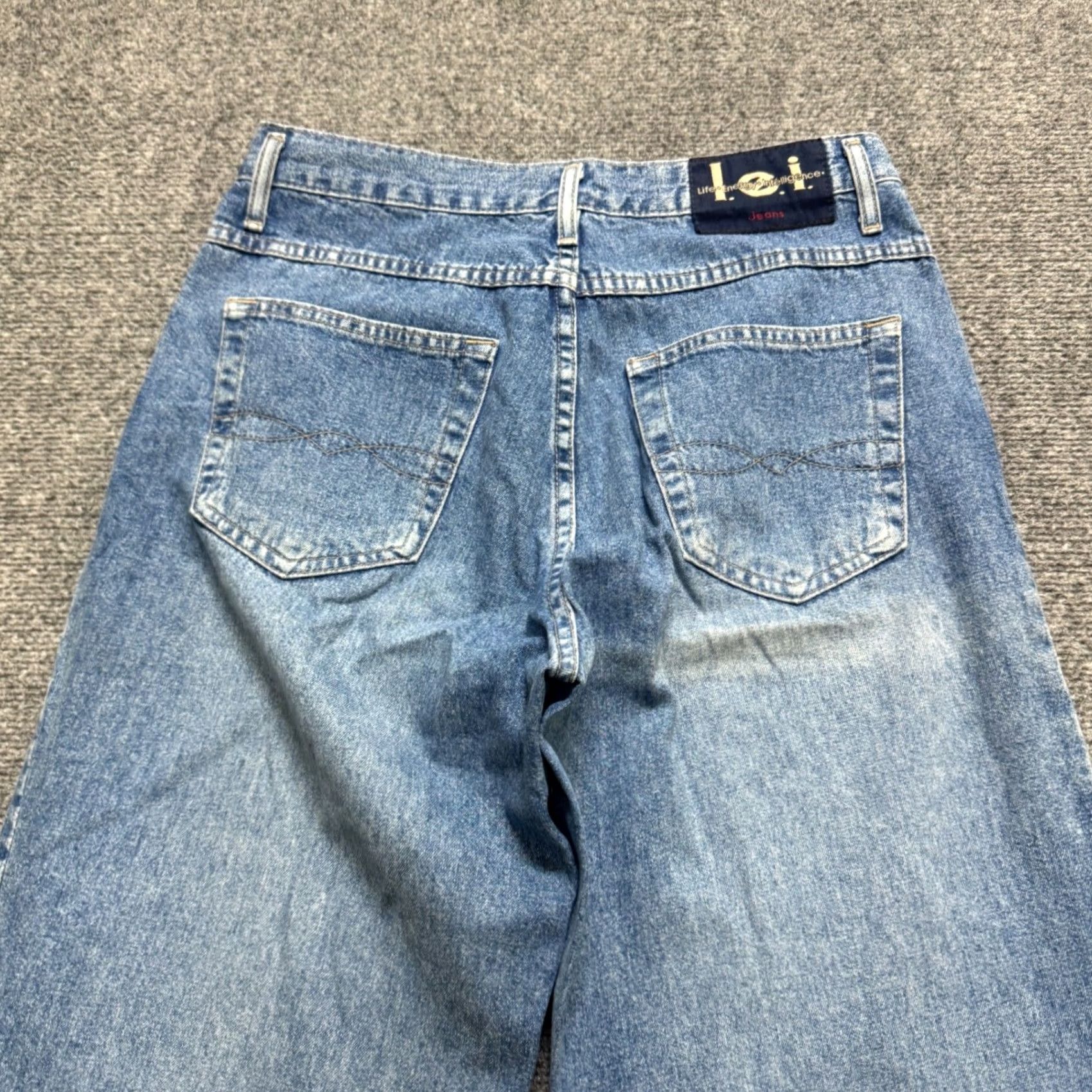 Vintage VINTAGE LEI Jeans Woman Dark Wash Flare Leg Denim Pants Cotton Size 8 Wide Leg Jeans Womens Size 30" / US 8 / IT 44 - 4 Thumbnail