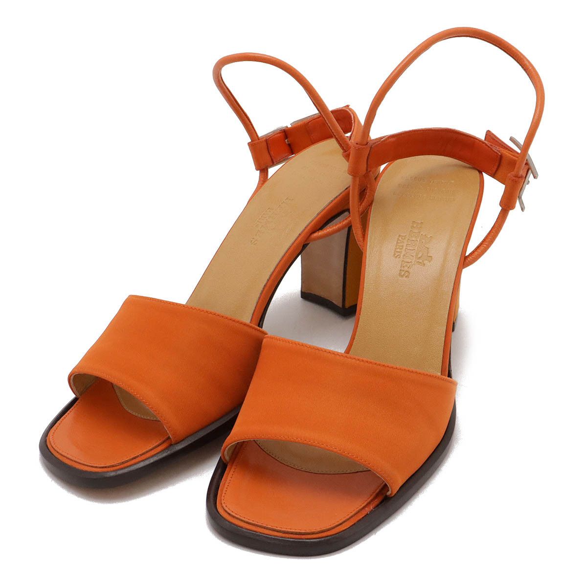 Hermes Hermes Hermes Strap Sandal Nylon Leather Sandal Leather Shoes DUTY FREE for USA Size ONE SIZE - 1 Thumbnail