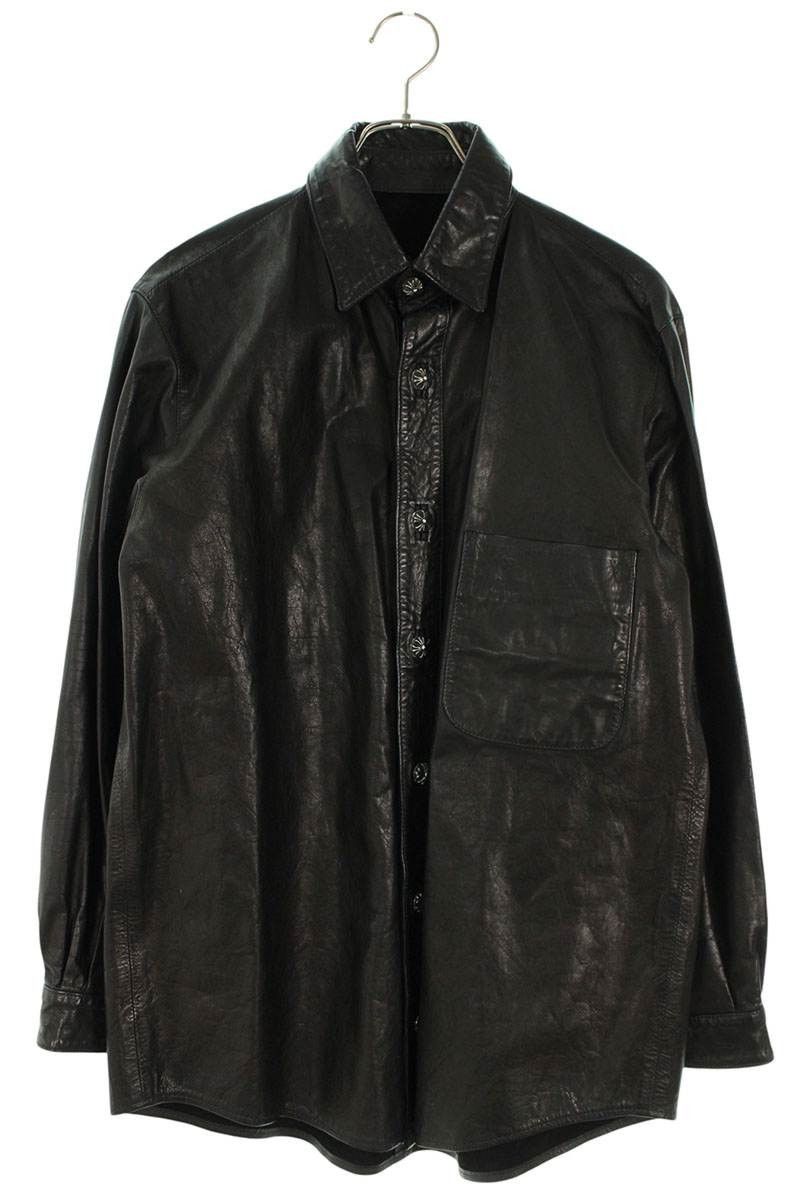 Chrome Hearts Chrome Hearts Flare Leather Shirt Size US S / EU 44-46 / 1 - 1 Thumbnail