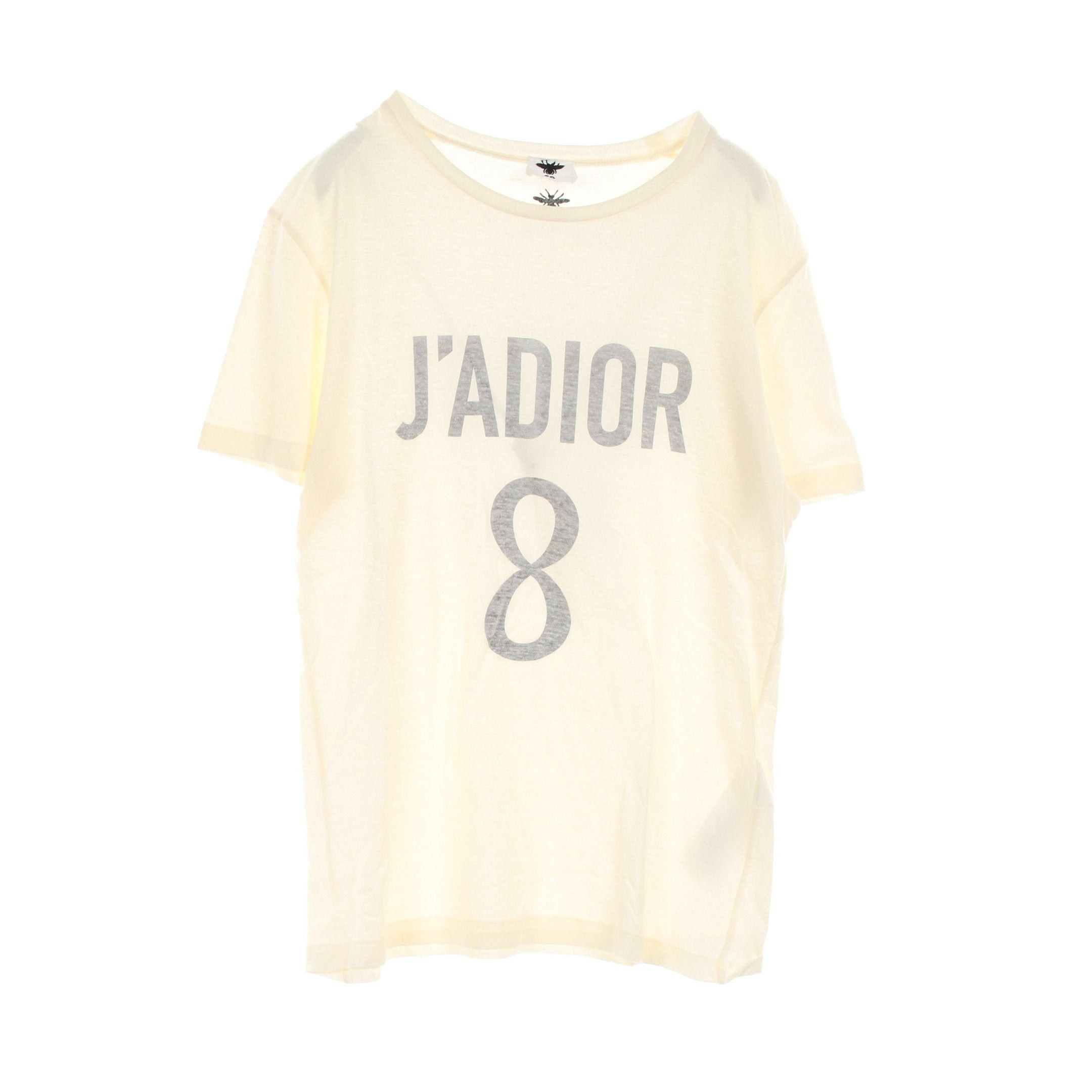 Dior Dior J'ADIOR 8 T-Shirt Cotton Linen Off White Size ONE SIZE - 1 Thumbnail