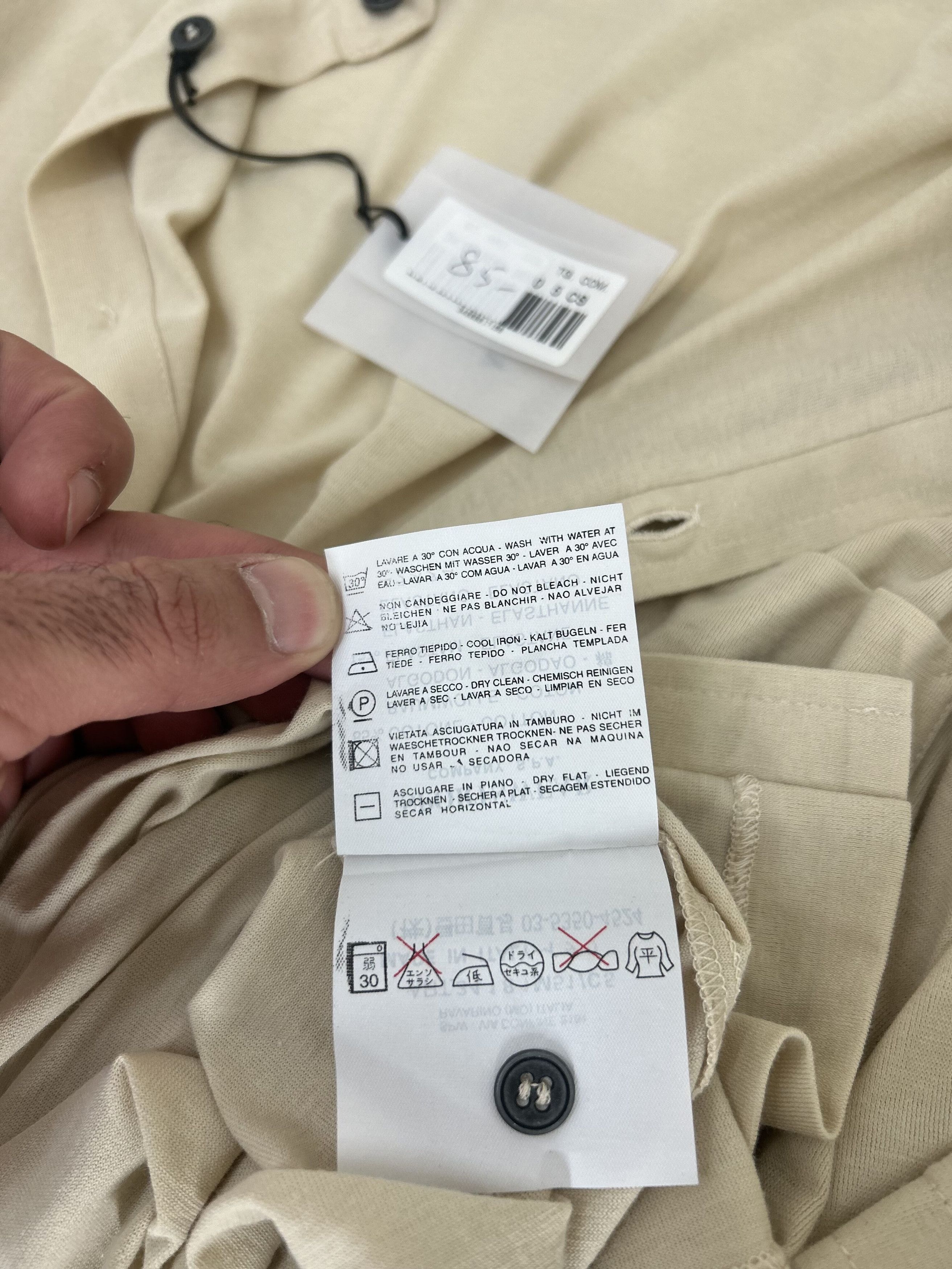 CP Company Ecru Short Sleeve Shirt