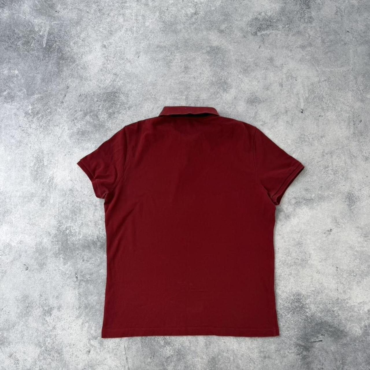 Moncler Moncler red polo shirt with arm logo Size US XL / EU 56 / 4 - 5 Thumbnail