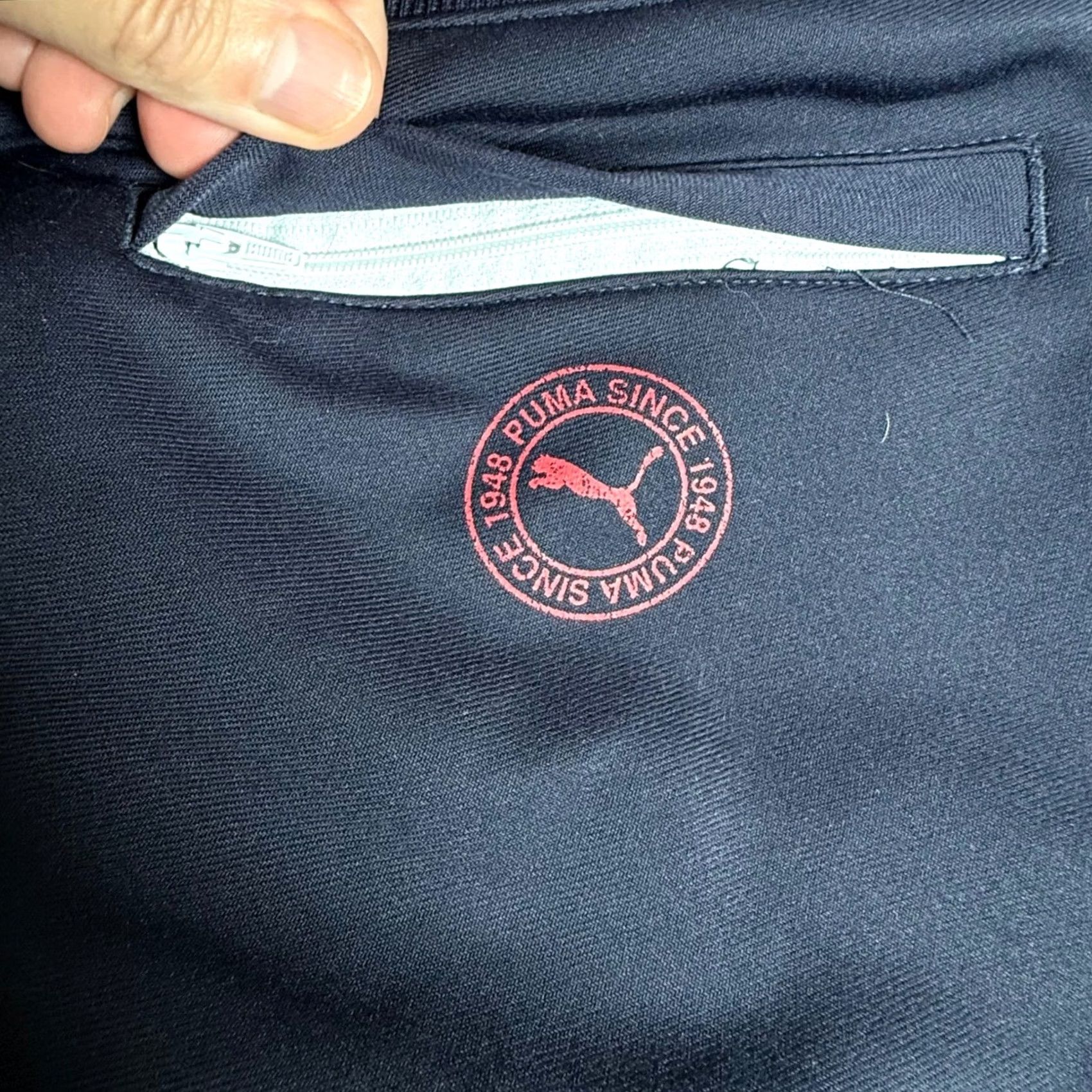 Puma Puma XL Track Pants Navy Blue Ankle Zip Athletic Joggers Training Lounge Active Men Size US 36 / EU 52 - 6 Thumbnail