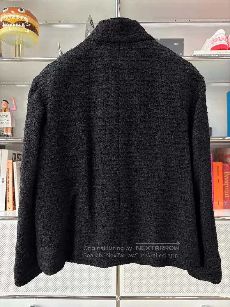 Chanel Chanel 21C black tweed tie four-pocket single-breasted jac Size M / US 6-8 / IT 42-44 - 3 Thumbnail