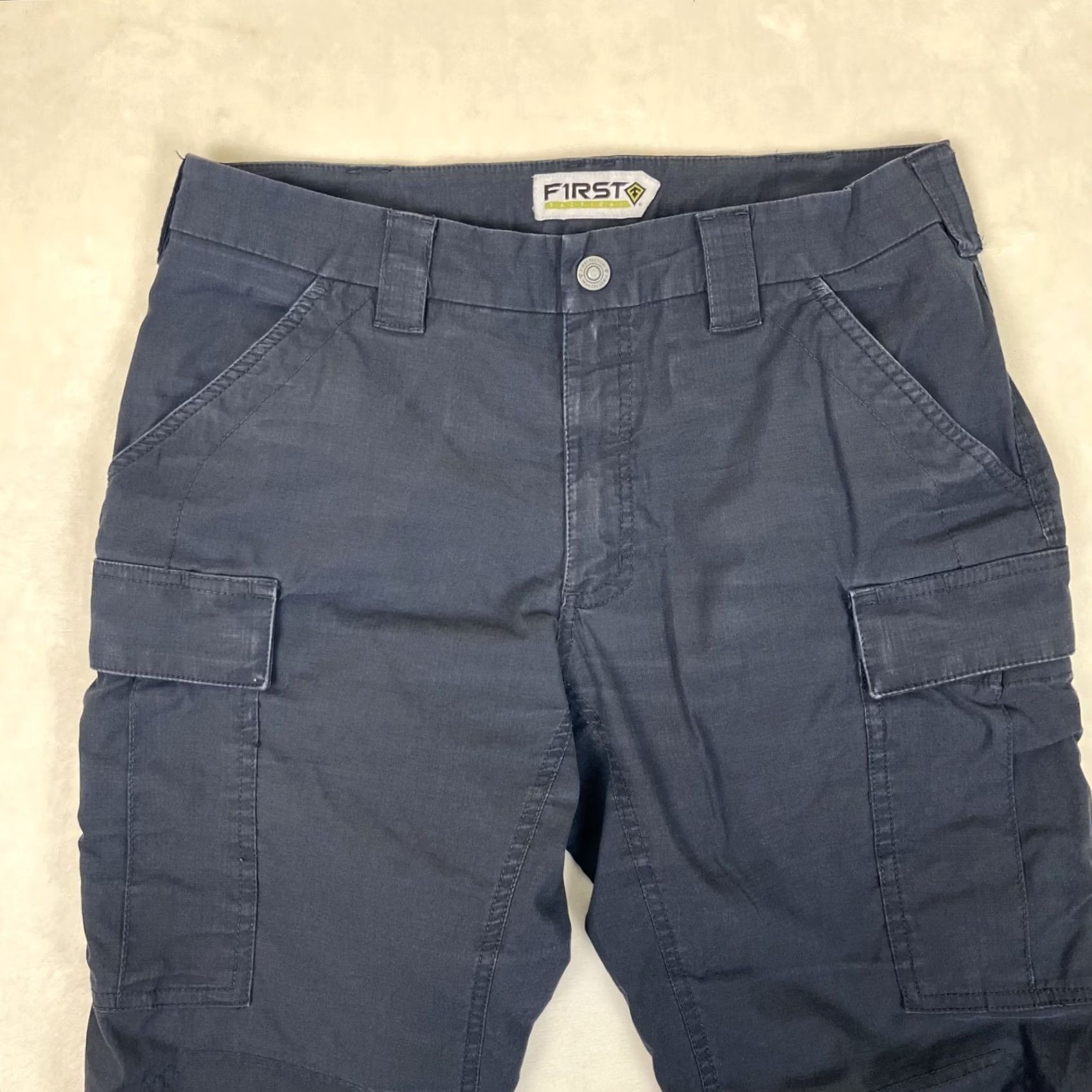 Vintage First Tactical Pants Mens 34x34 Cargo Ripstop Blue Outdoor Hiking Military Utility Straight Pockets Size US 34 / EU 50 - 4 Thumbnail