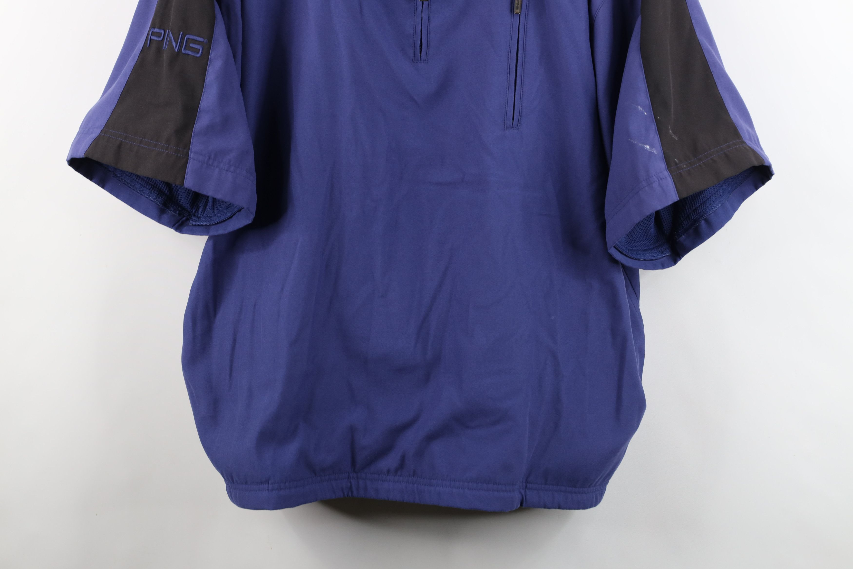 PING Vintage Ping Golf Spell Short Sleeve Pullover Jacket Blue Size US XL / EU 56 / 4 - 3 Thumbnail