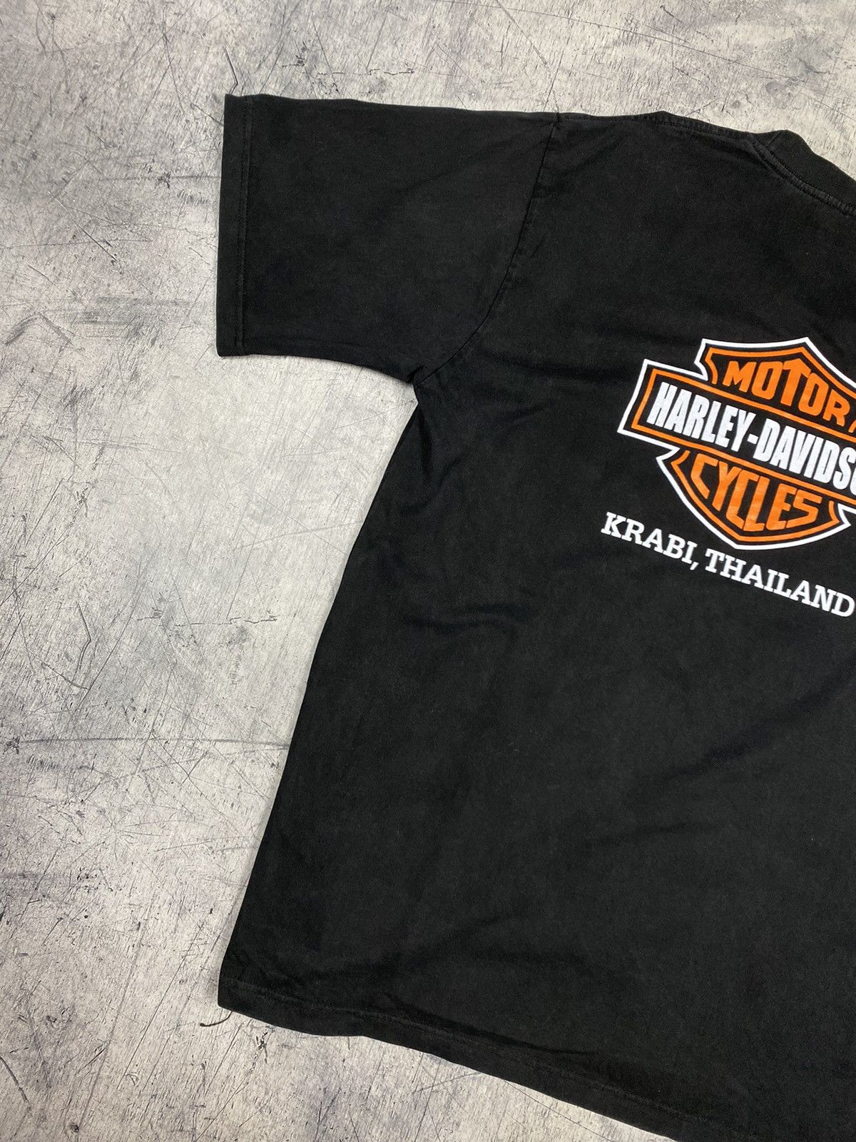 Harley Davidson × Vintage 00s Vintage Harley Davidson Central Big Logo T Shirt Tee Size US XXL / EU 58 / 5 - 3 Thumbnail