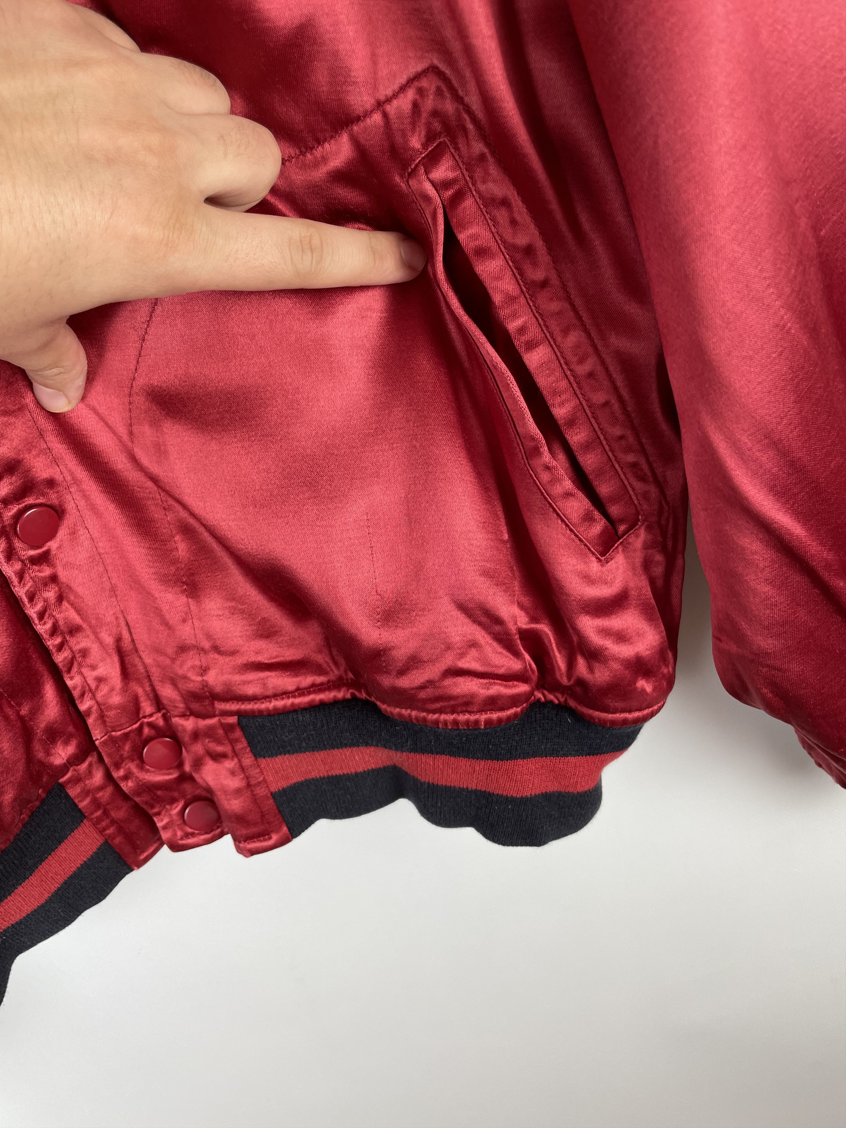 Polo Ralph Lauren Rare Vintage Polo Ralph Lauren Satin Jacket USA 80s Size US L / EU 52-54 / 3 - 9 Thumbnail