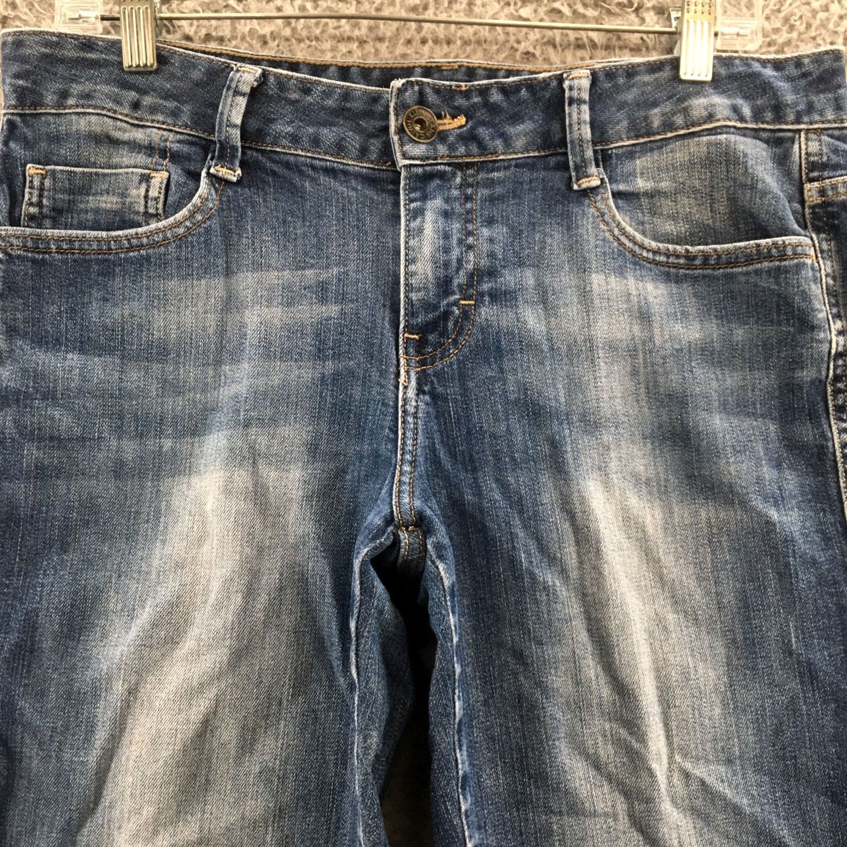 Calvin Klein Calvin Klein Jeans Boots Bootcut Womens Blue Denim Mid Rise Regular 34x25 5-Pocket Classic Denim Cotton Blend Vintage No Size 24" / US 00 / IT 34 - 2 Thumbnail