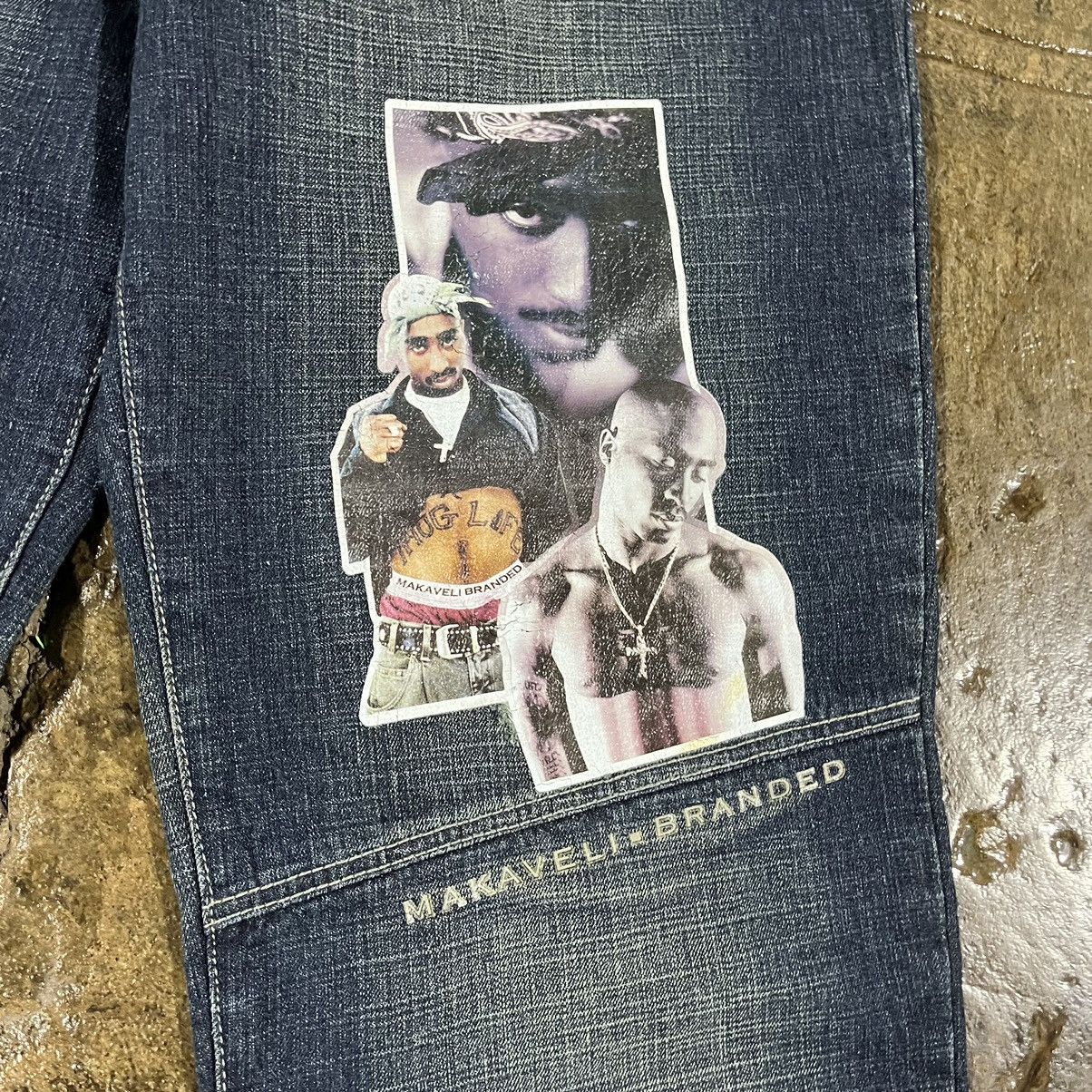 JNCO × Makaveli × Vintage Vintage Makaveli 90s Y2K Baggy Jeans Hip-Hop Skater Wide Leg Size US 36 / EU 52 - 11 Thumbnail