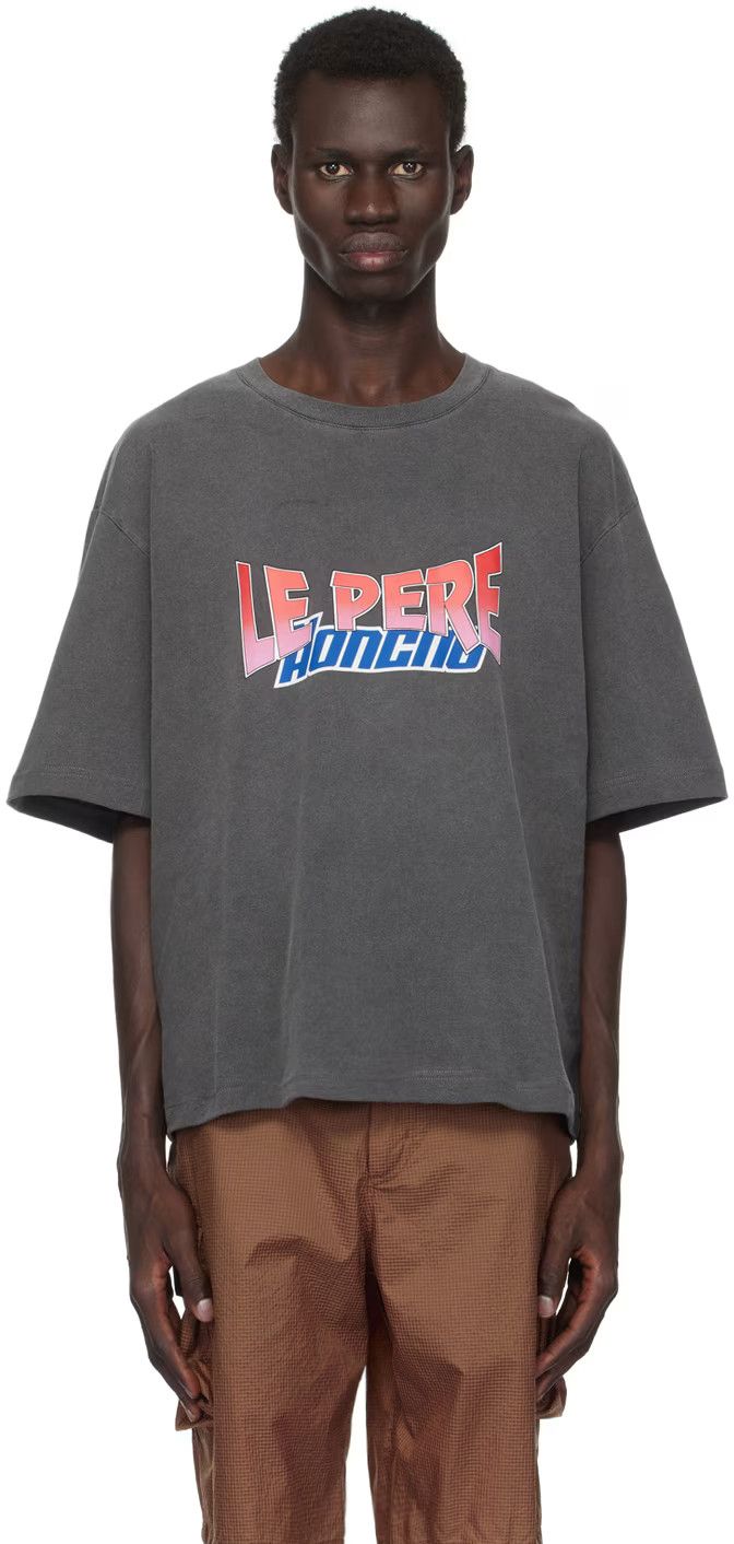 Le Pere o1h1sh11224 Honcho Wrestling T-Shirt in Black Size US M / EU 48-50 / 2 - 6 Thumbnail