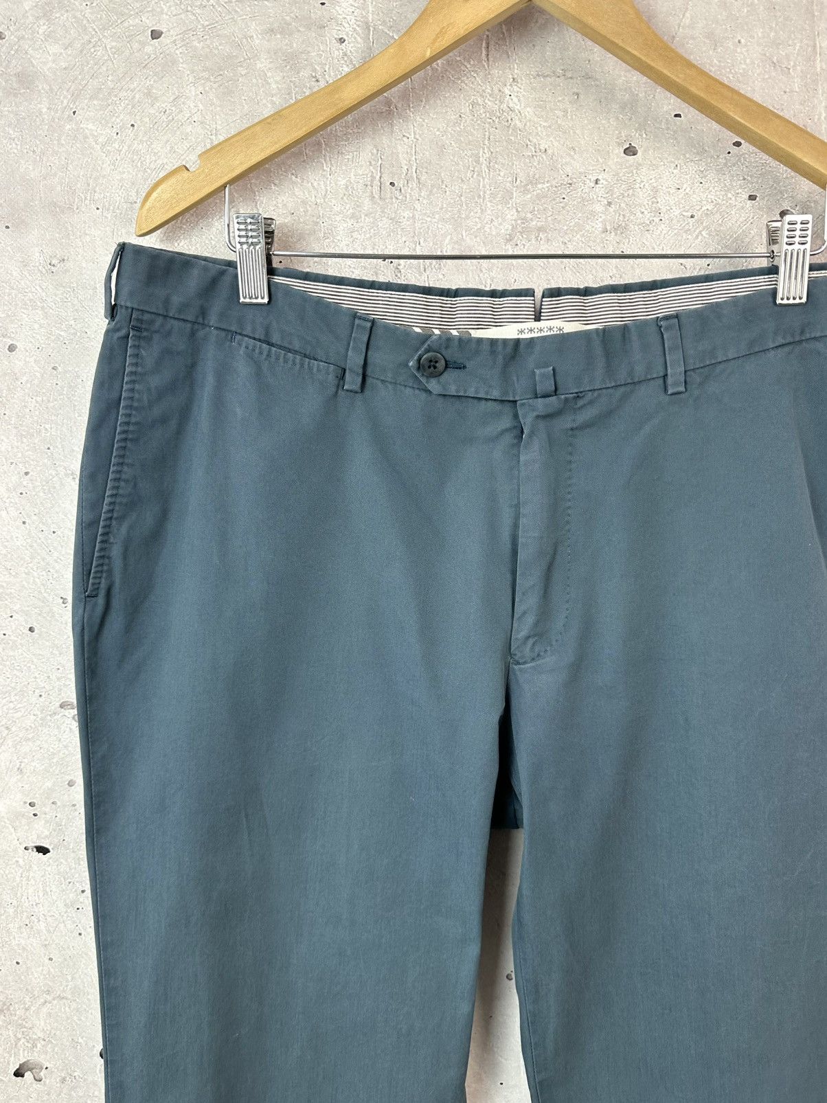 Ermenegildo Zegna Ermenegildo Zegna Slim-fit Blue Cotton Men’s Chino Pants Size US 36 / EU 52 - 5 Thumbnail