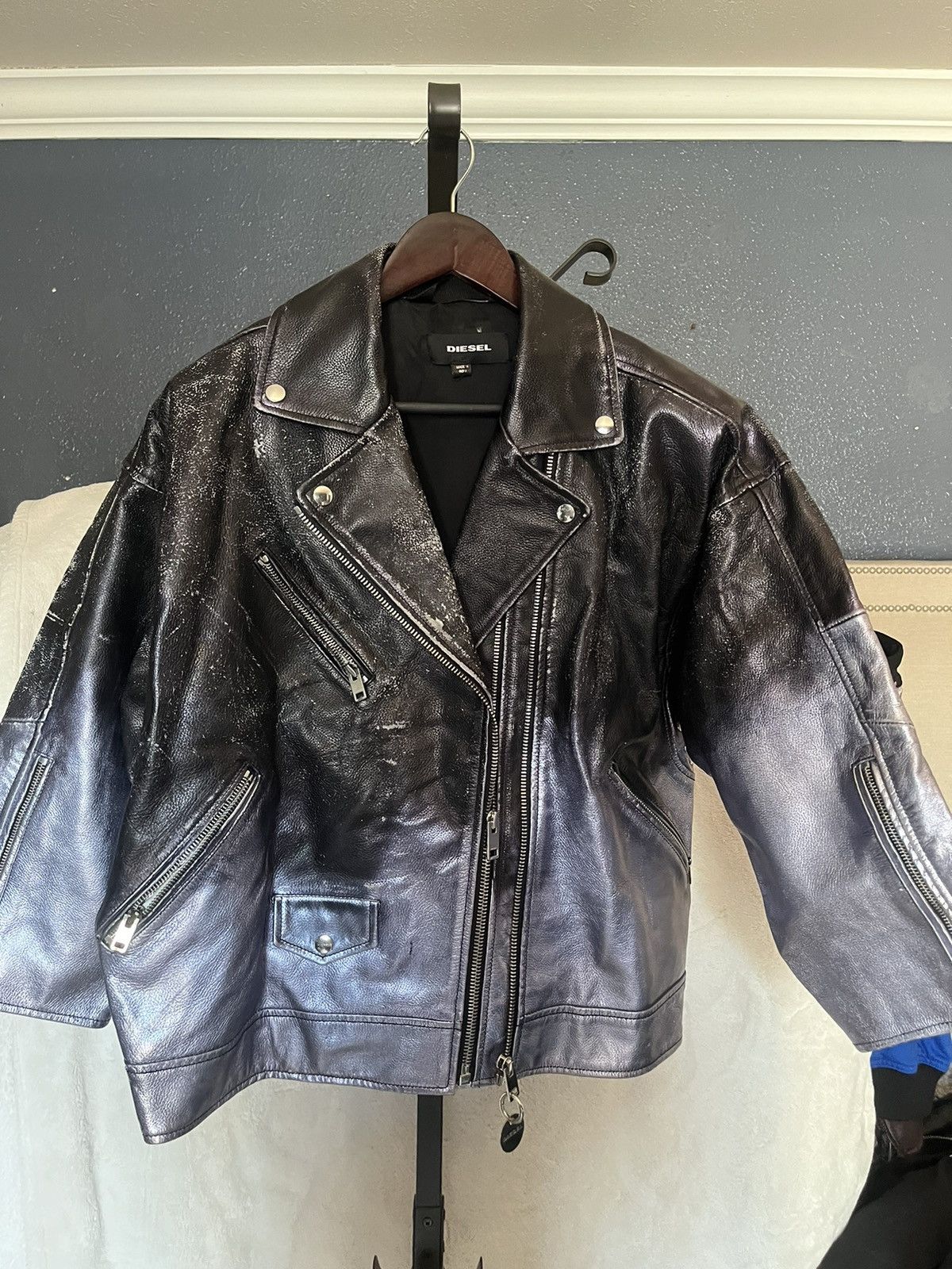 Diesel Leather vintage jacket Size US S / EU 44-46 / 1 - 1 Thumbnail