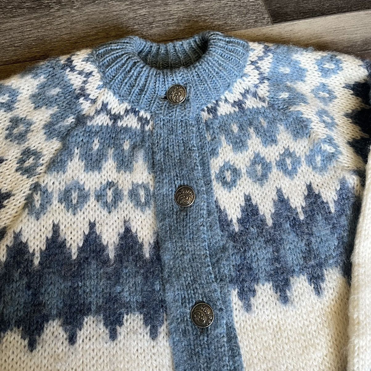Vintage Vintage Norlender Wool Nordic Button Up Cardigan Sweater Size L / US 10 / IT 46 - 5 Thumbnail