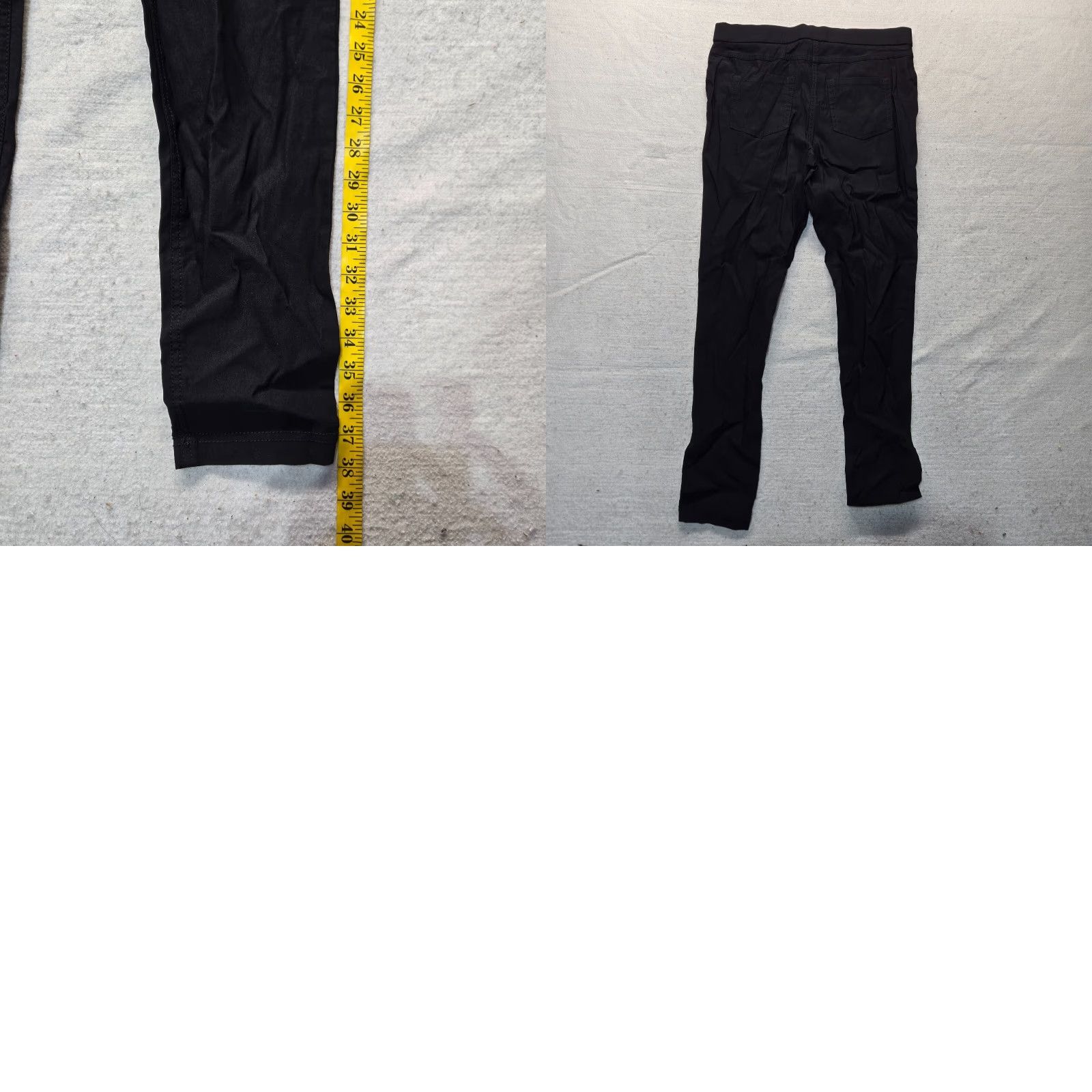 Vintage No Boundaries Solid Black Pants Waistband Tapered Leg Adult Women's L Large Size 36" / US 14 / IT 50 - 8 Thumbnail