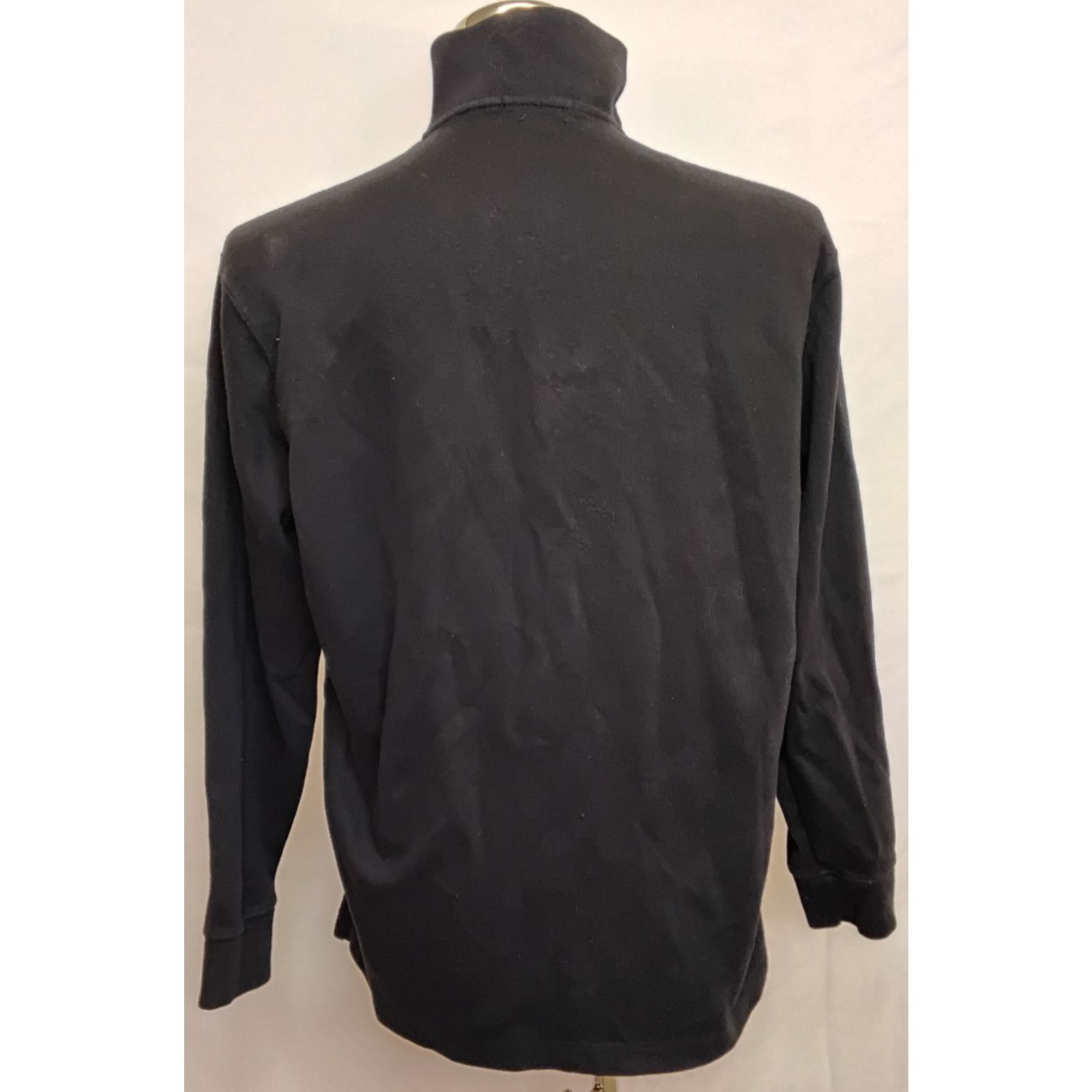 Polo Ralph Lauren Polo Ralph Lauren Estate-Rib 1/4 Zip Sweater Men L Black Size US L / EU 52-54 / 3 - 3 Thumbnail