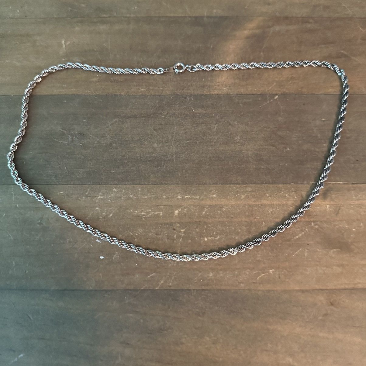 Vintage Vintage silver rope chain necklace Size ONE SIZE - 3 Thumbnail