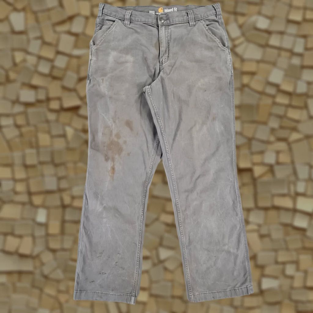 Carhartt Carhartt Pants Mens 36 Trousers Grey W36 L32 Relaxed Fit Flex Canvas Size US 36 / EU 52 - 1 Thumbnail