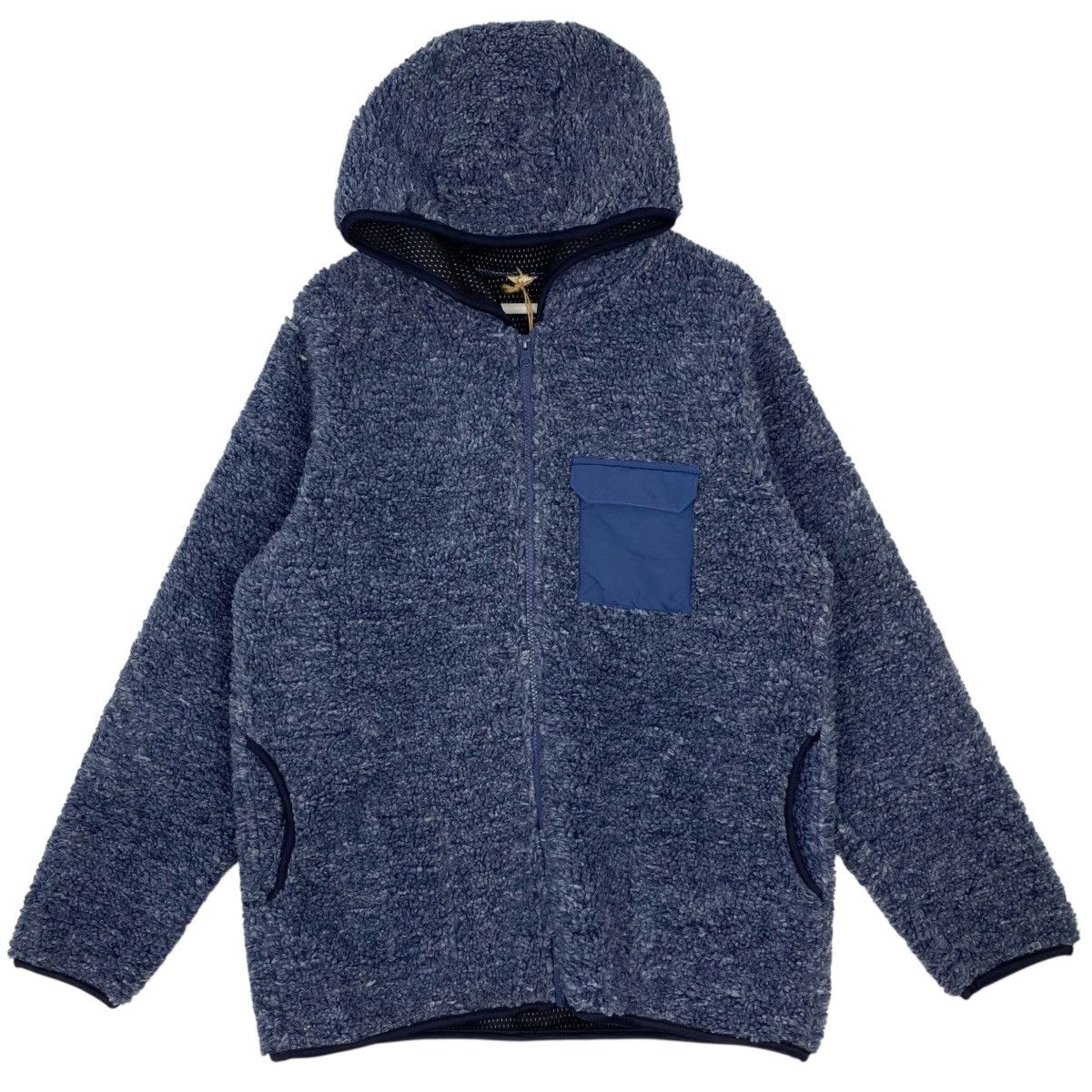 Vintage Ocean Pacific Fleece Hoodie Blue Pullover Jumper M