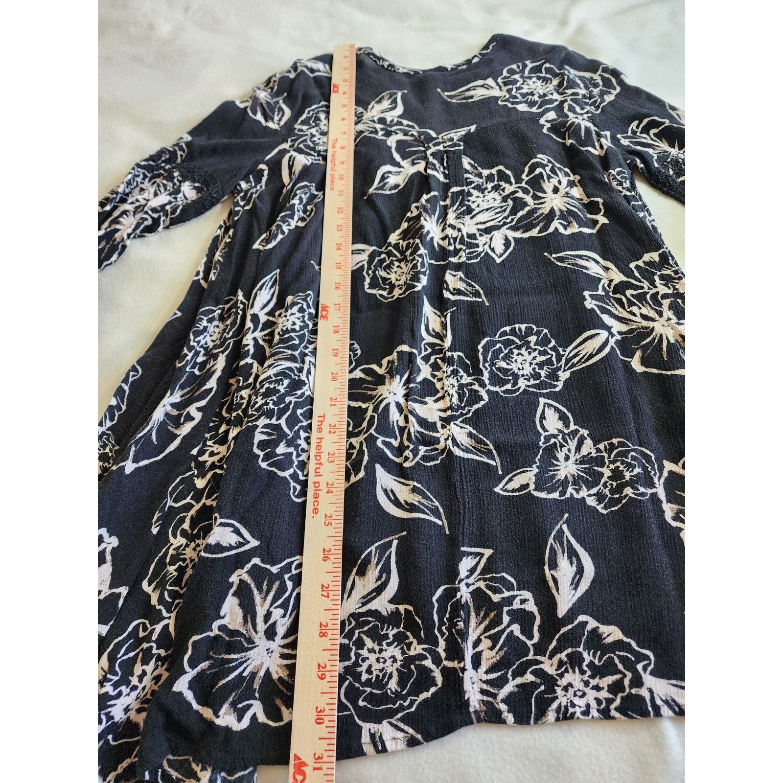 Free People Free People Snap Out of It Swing Tunic Dress Black Floral XS Size XS / US 0-2 / IT 36-38 - 7 Thumbnail