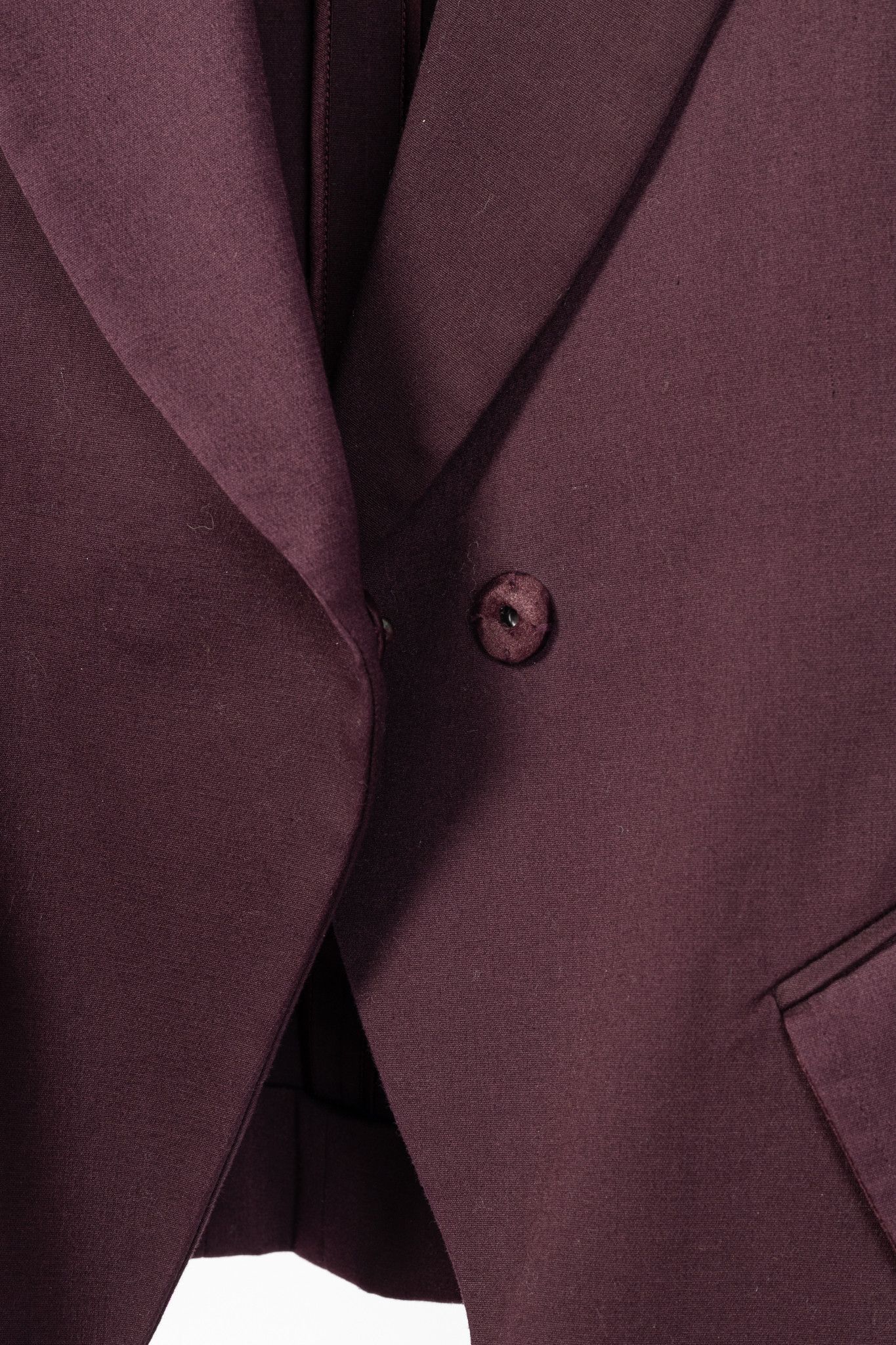 Donna Karan Donna Karan New York Burgundy Cotton-Ponte Blazer Size M / US 6-8 / IT 42-44 - 7 Thumbnail