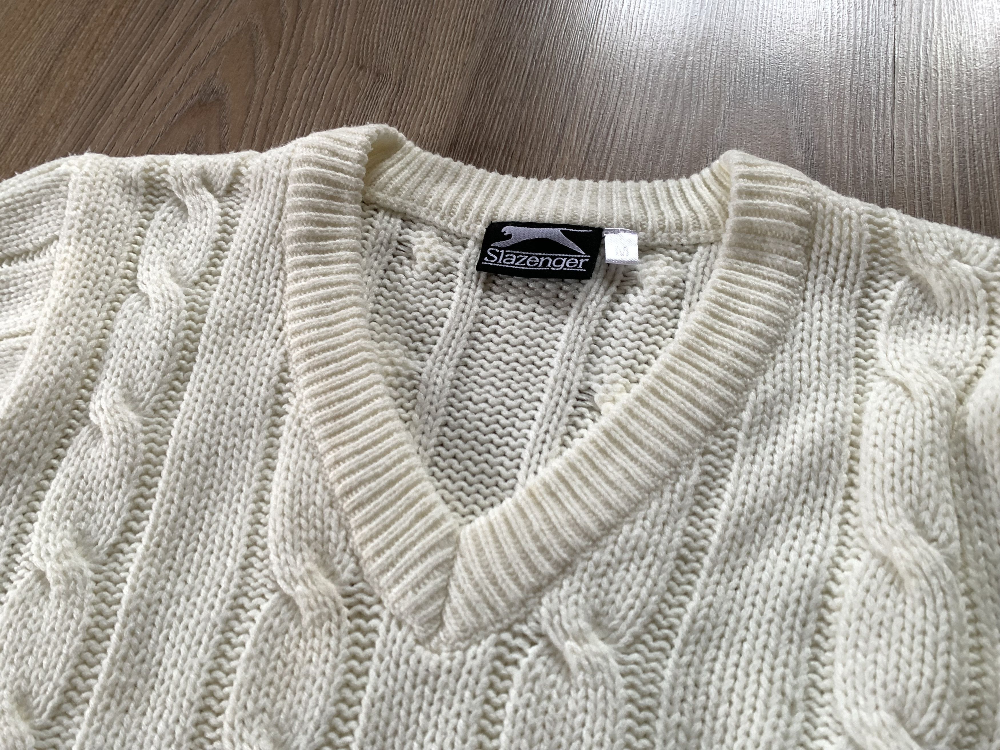 Vintage Vintage Slazenger Knit Wool Sweater Size US M / EU 48-50 / 2 - 6 Thumbnail