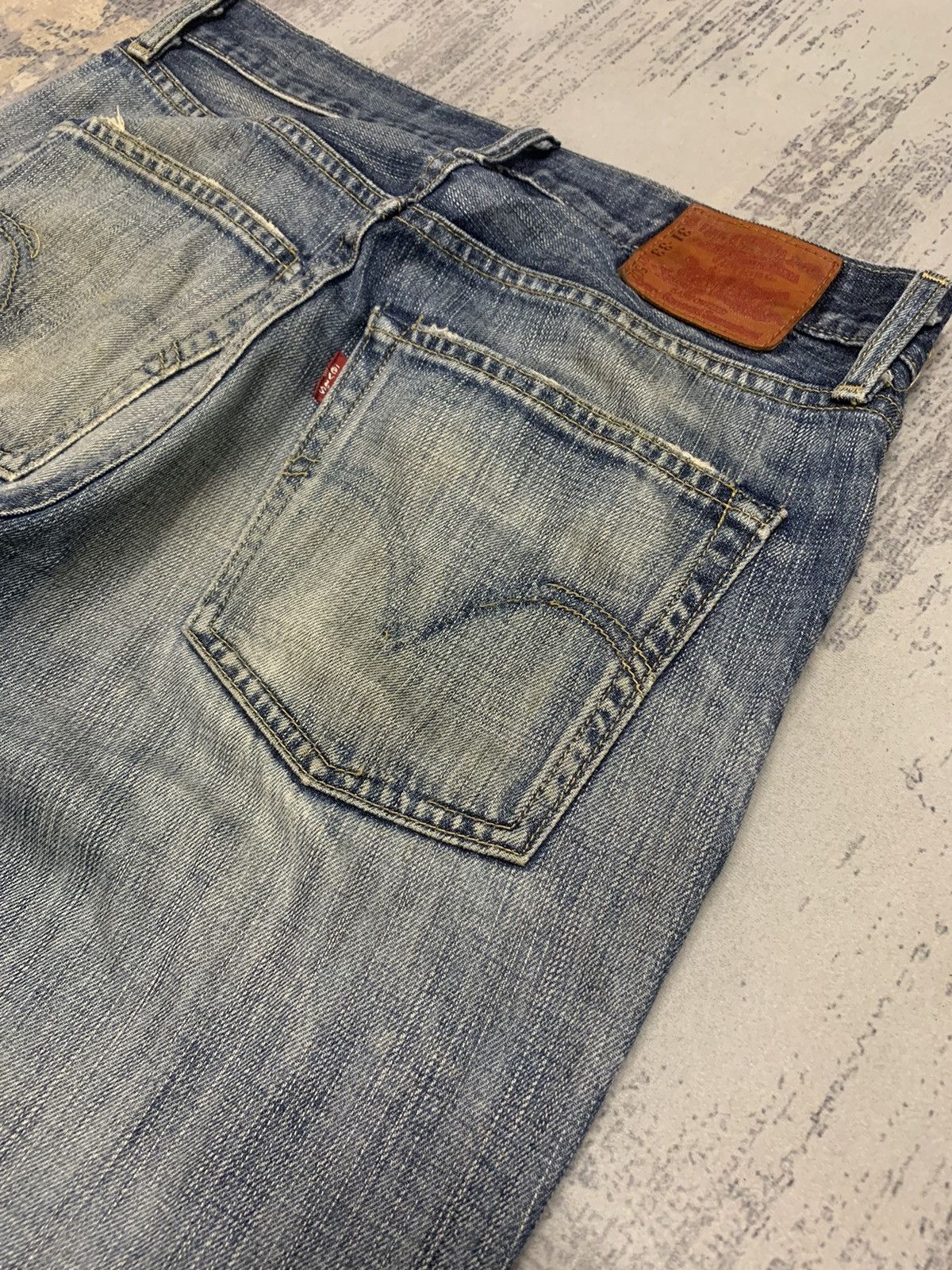 Levi's LEVIS 502 STONE WASH DISTRESSED DENIM JEANS Size US 31 - 14 Thumbnail