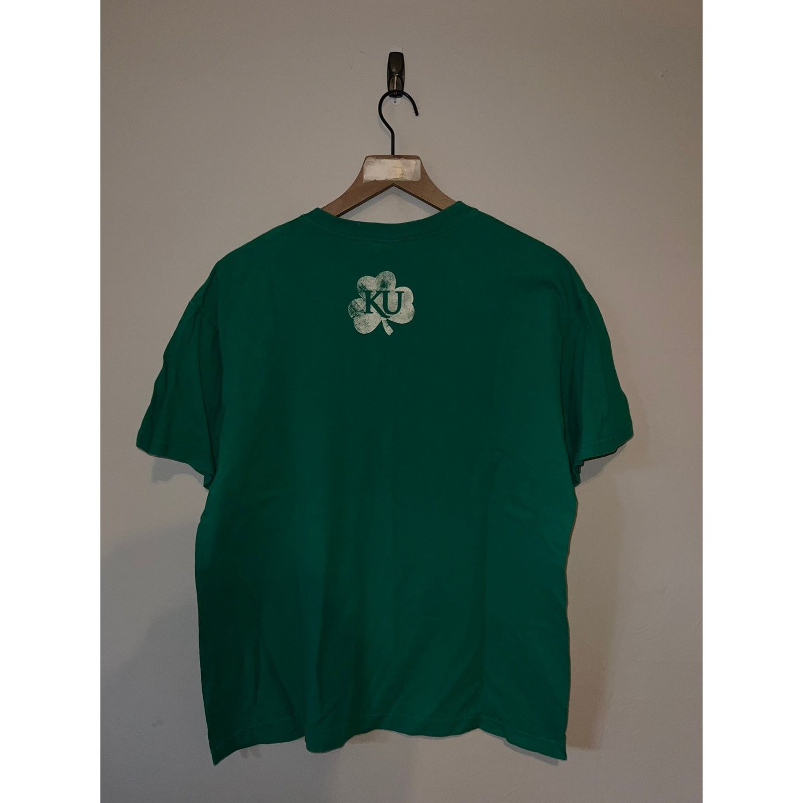 Gildan Vintage Kansas University Jayhawks Shirt Big 12 Green KU Tee Size US L / EU 52-54 / 3 - 6 Thumbnail