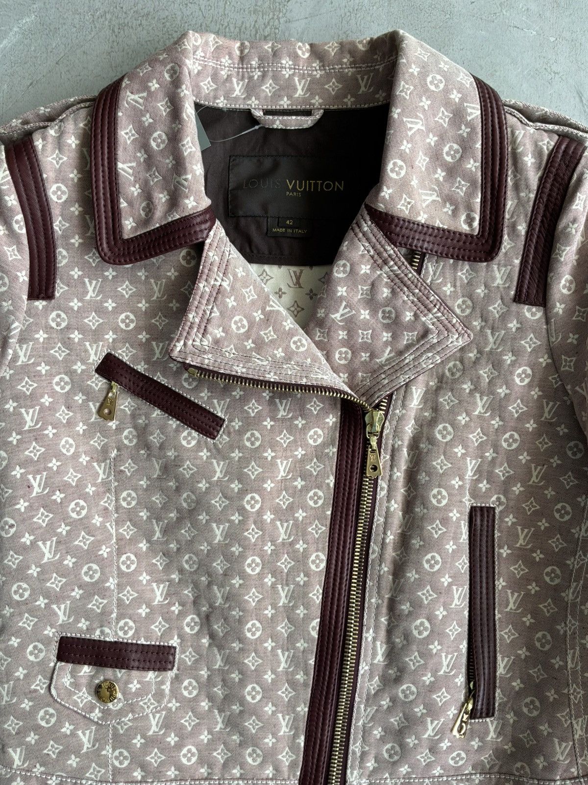 Louis Vuitton Louis Vuitton - Marc Jacobs - Monogram Biker Jacket Size M / US 6-8 / IT 42-44 - 4 Thumbnail