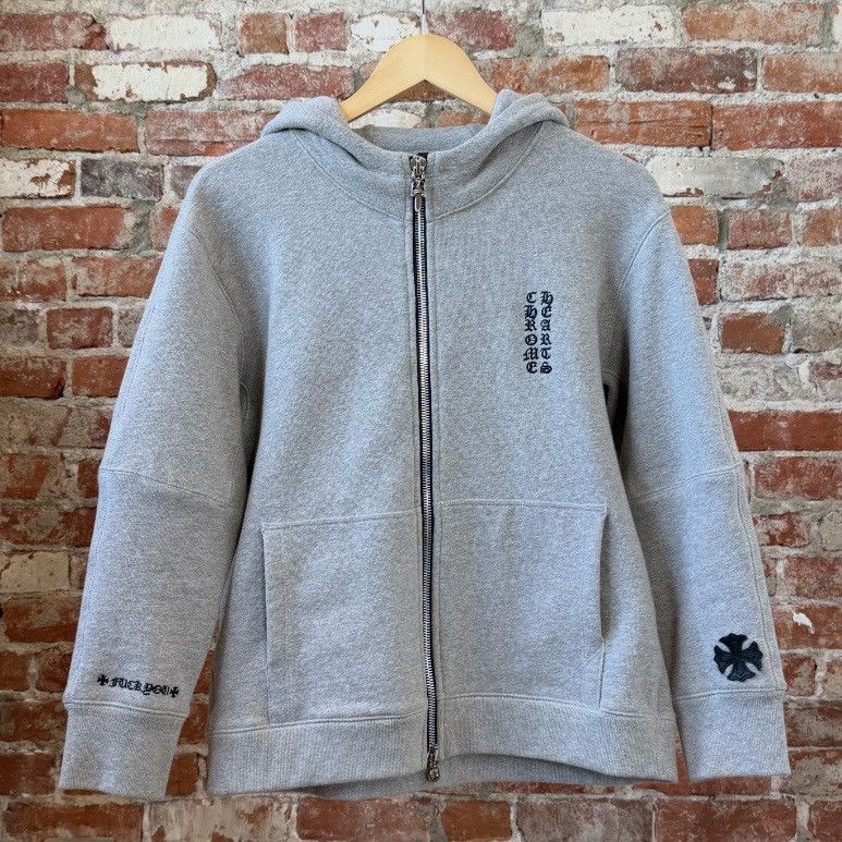 Chrome Hearts Chrome Hearts Y NOT Embroidered Thermal Zip-Up