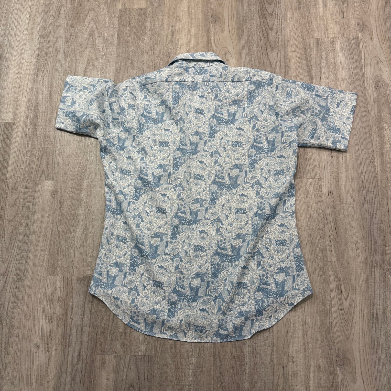 Vintage Vintage Cadre Hudson's Short Sleeve Shirt Large Floral 70s Size US L / EU 52-54 / 3 - 9 Thumbnail