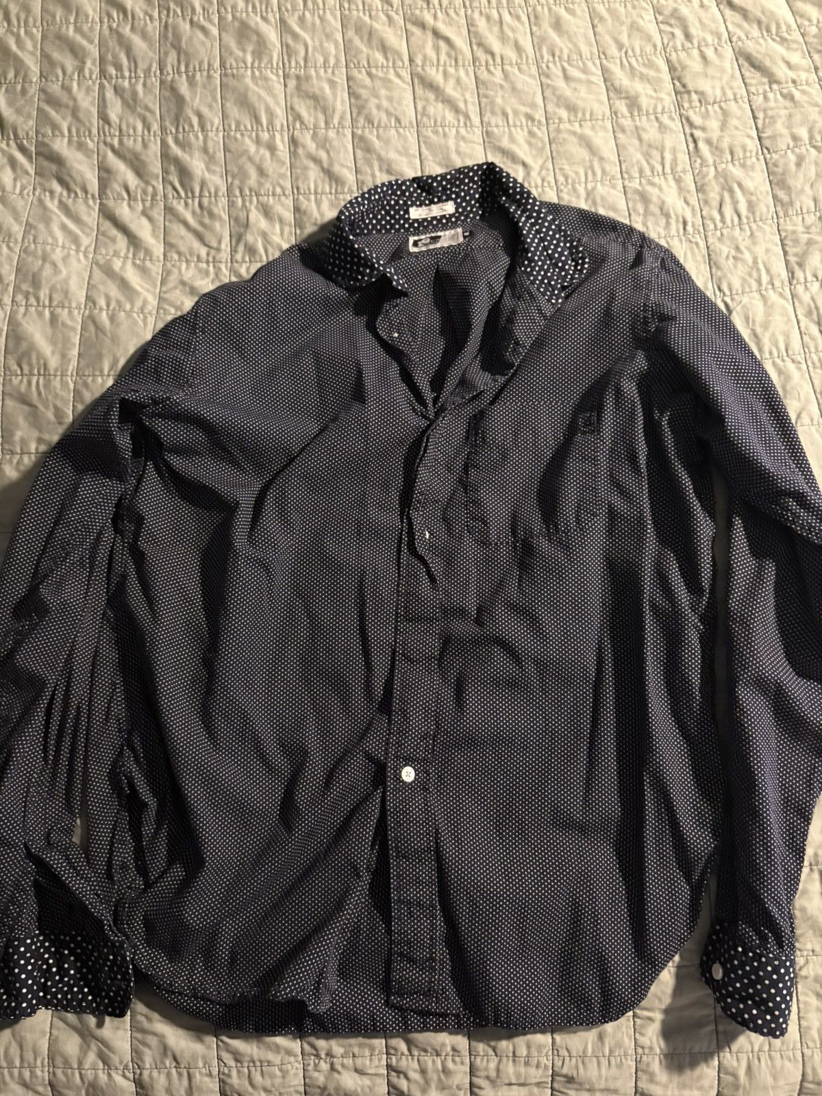 Engineered Garments size XL mens polka dot button down