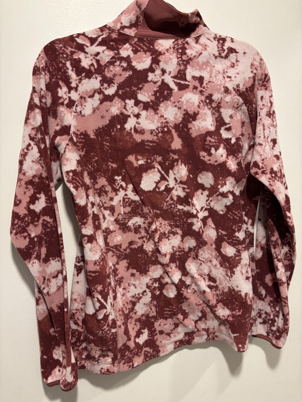 Columbia Columbia Women's Fleece Jacket Red Half-Zip Pullover Size L / US 10 / IT 46 - 6 Thumbnail