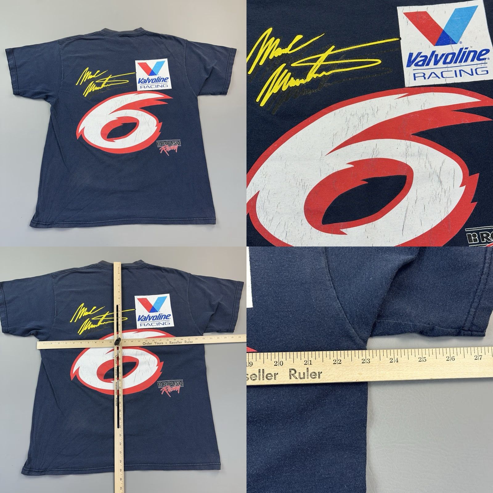 Tultex Vintage NASCAR Shirt Mens XL Tultex Mark Martin Roush Racing Breakthrough 90s Tultex Shirt Mens XL Blue 90s NASCAR T-Shirt Cars Retro Logo USA Boys? Size US XL / EU 56 / 4 - 8 Thumbnail